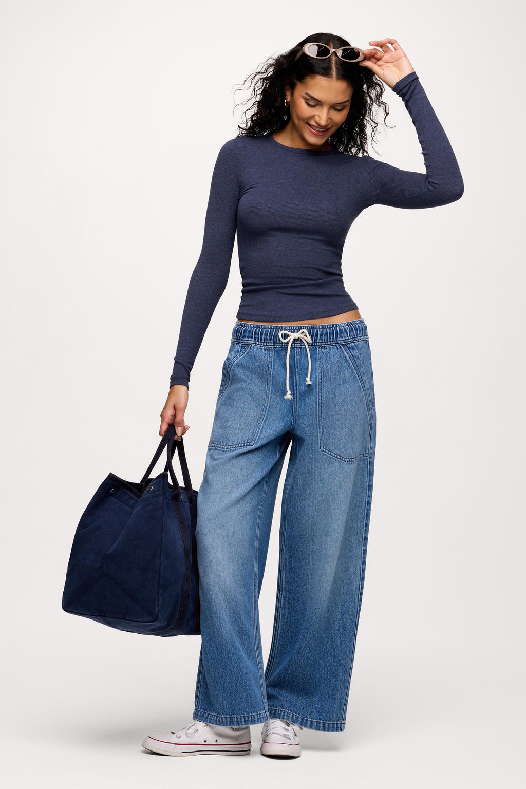 Slinky Rib Long Sleeve Shirt