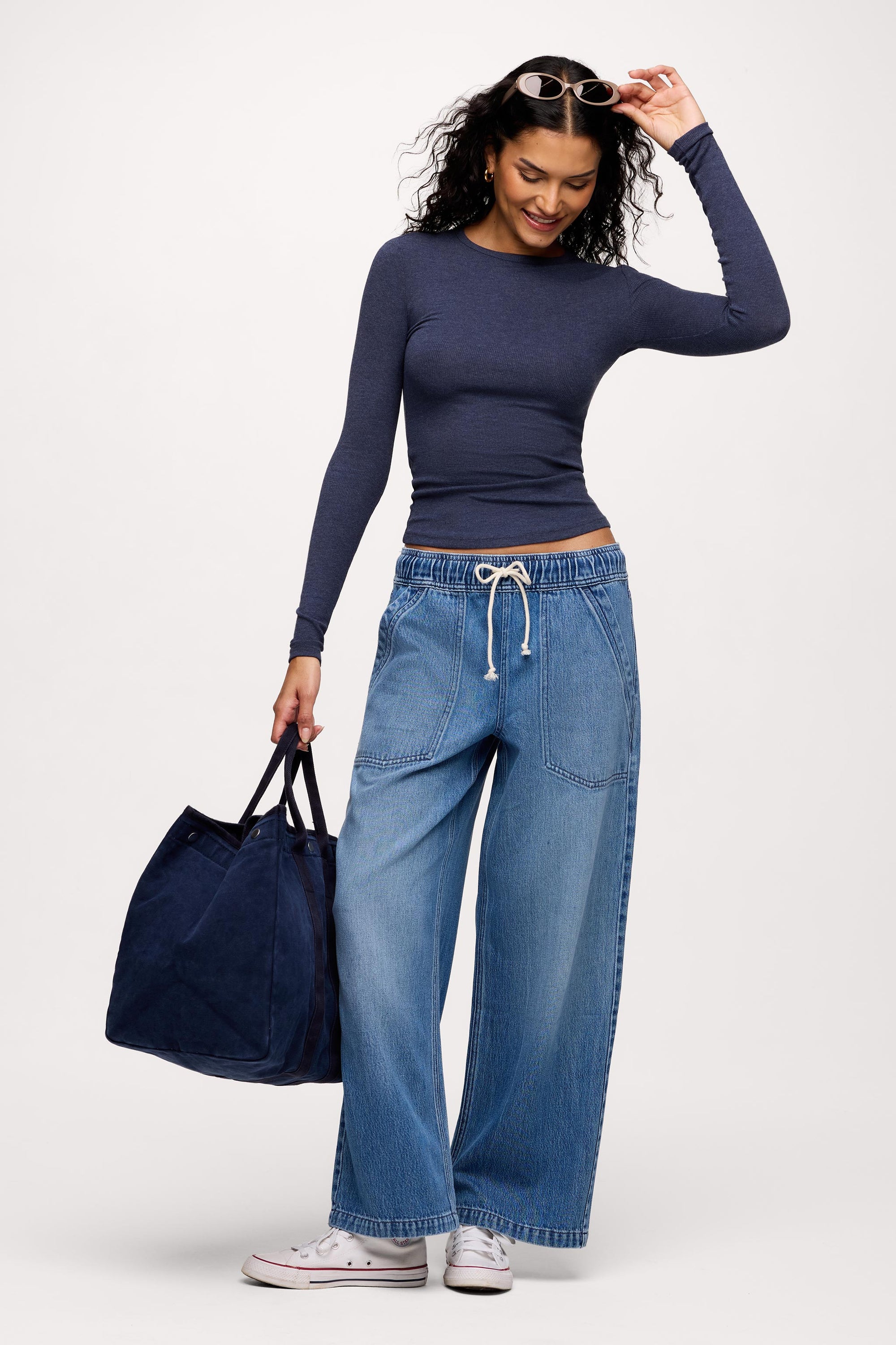 Slinky Rib Long Sleeve Shirt