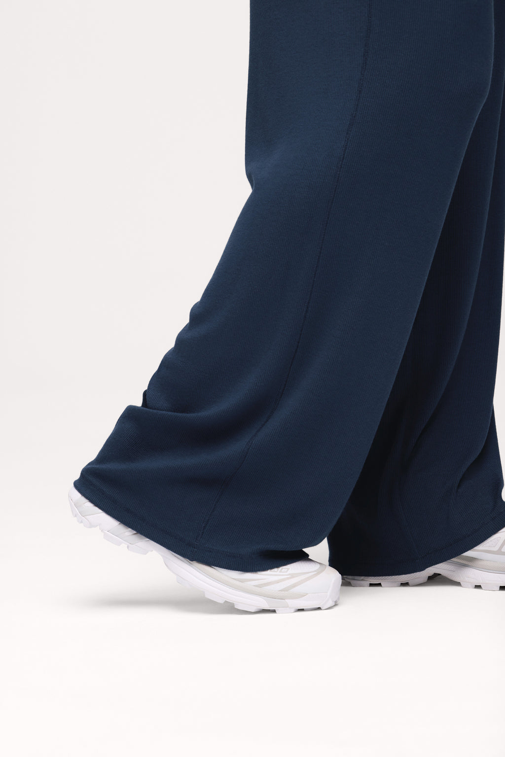 nuuds slinky rib lounge pant women wide leg casual pants