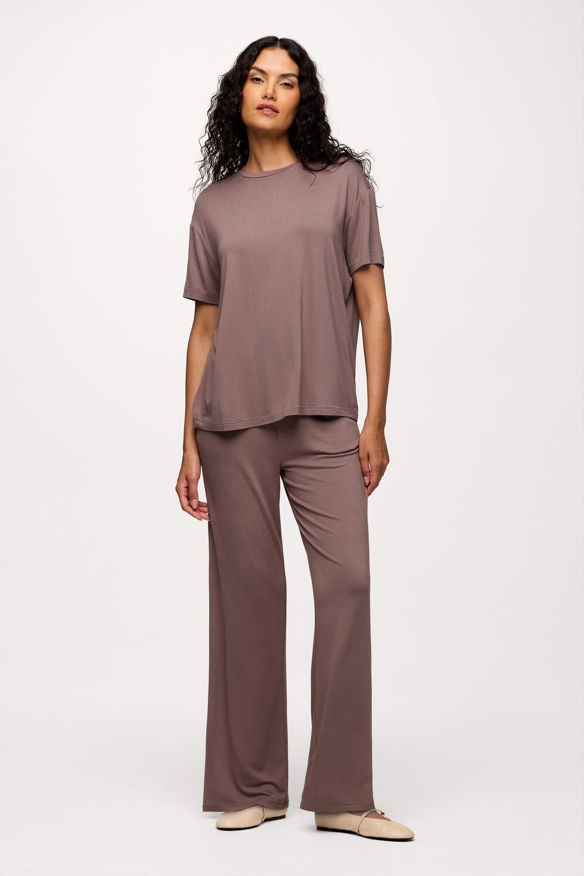 Color:Cocoa | Boyfriend Pajama Tee