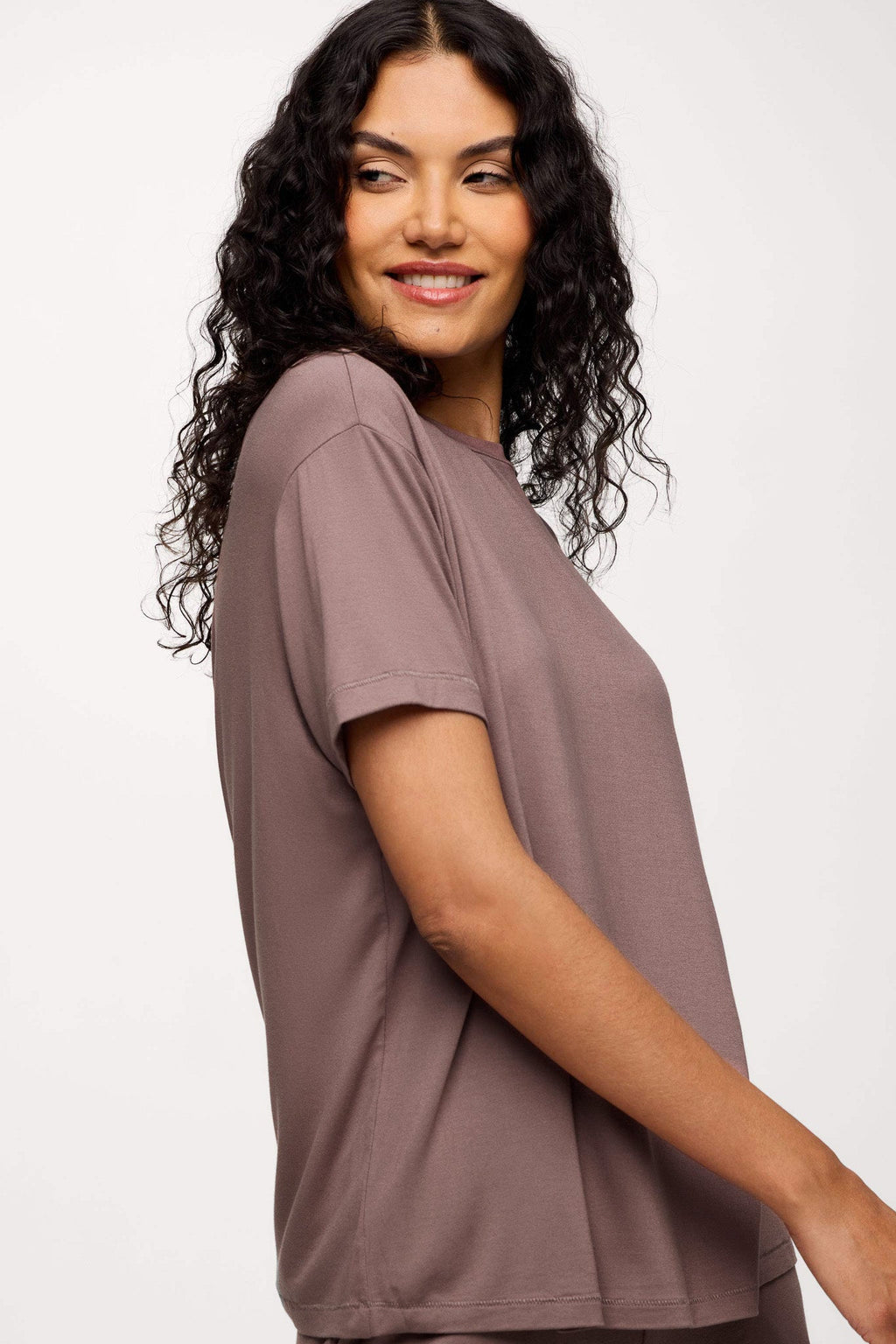 Color:Cocoa | Boyfriend Pajama Tee