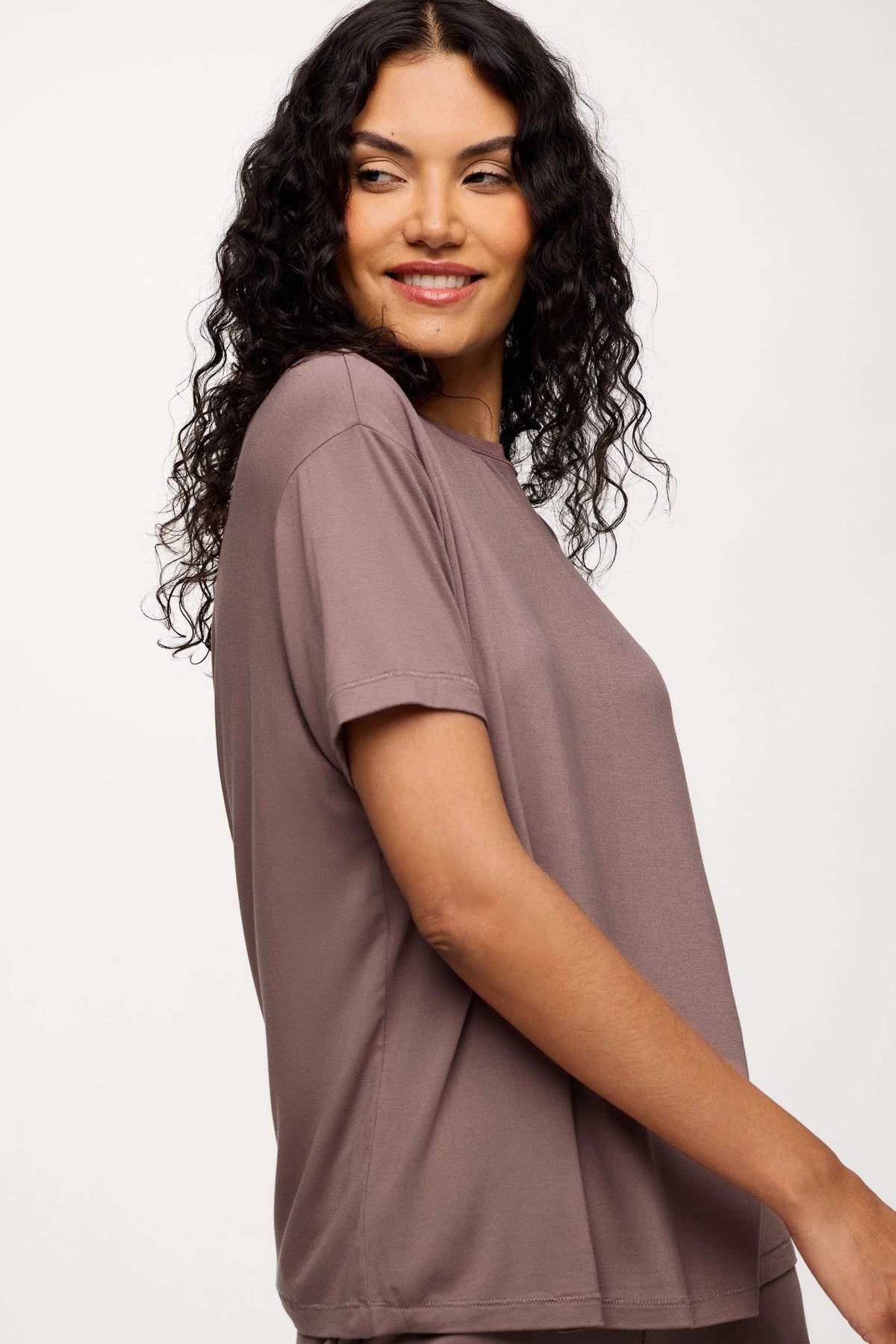 Color:Cocoa | Boyfriend Pajama Tee
