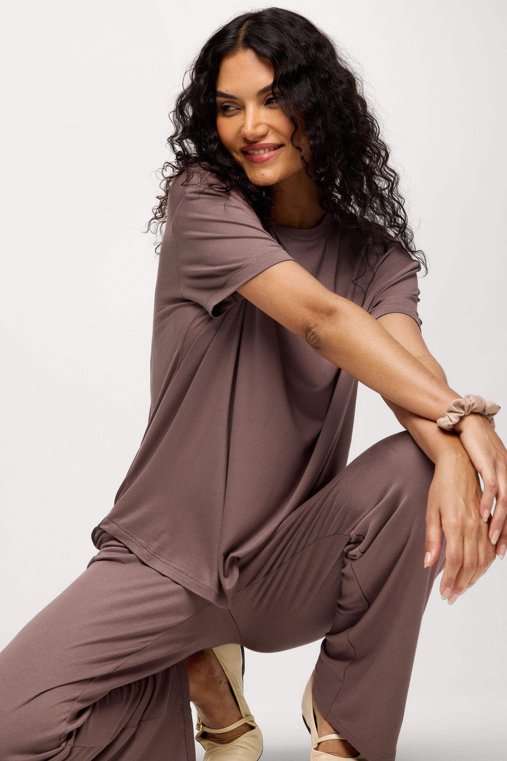 Color:Cocoa | Boyfriend Pajama Tee