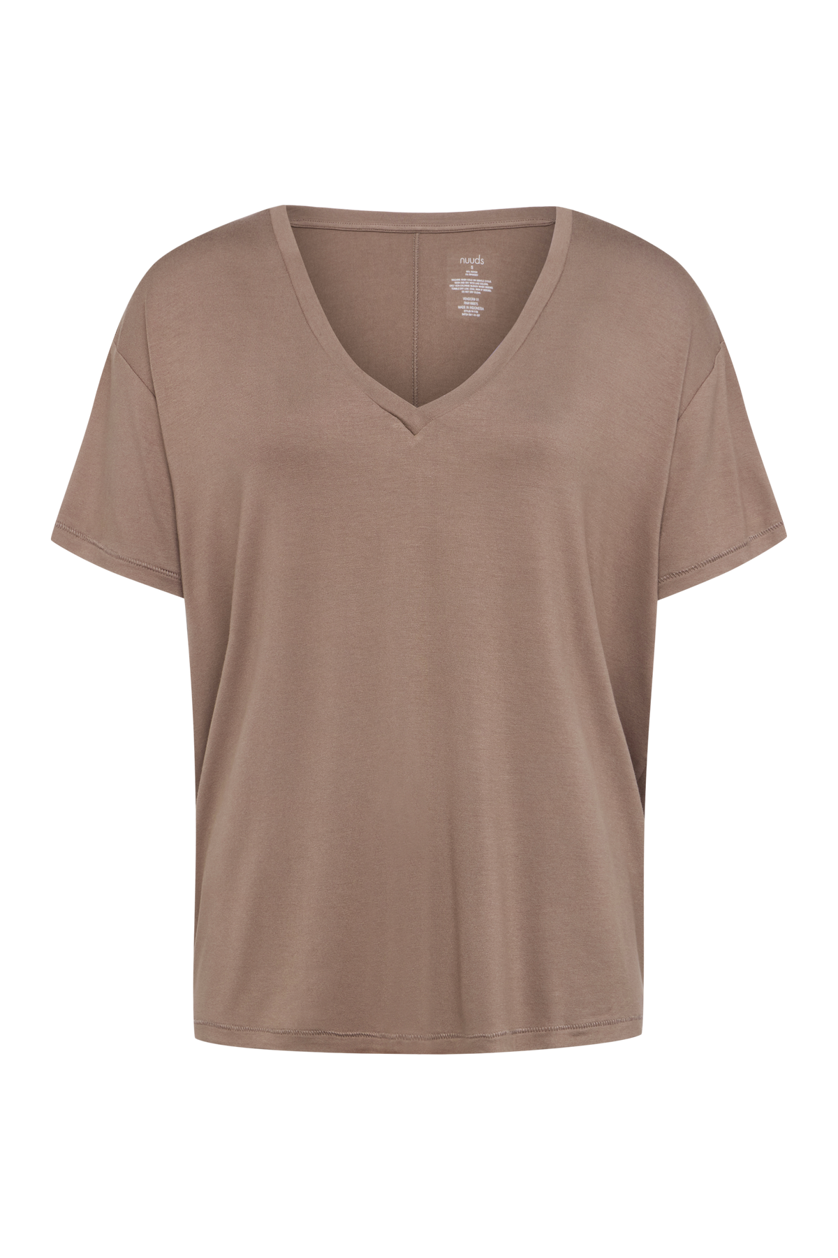 Color:Cocoa | V-Neck Pajama Tee