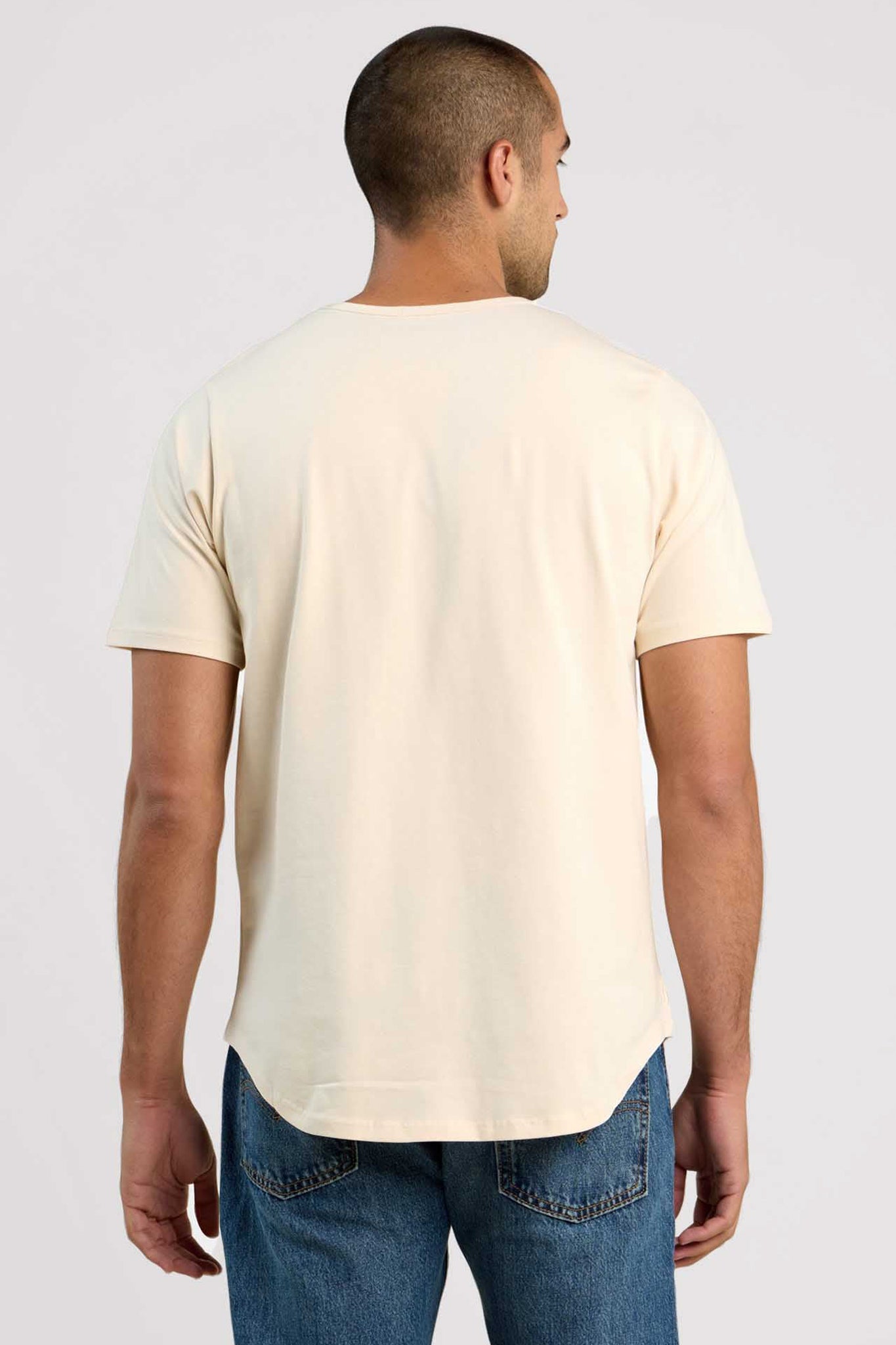 Short Sleeve Curved Hem T-Shirt