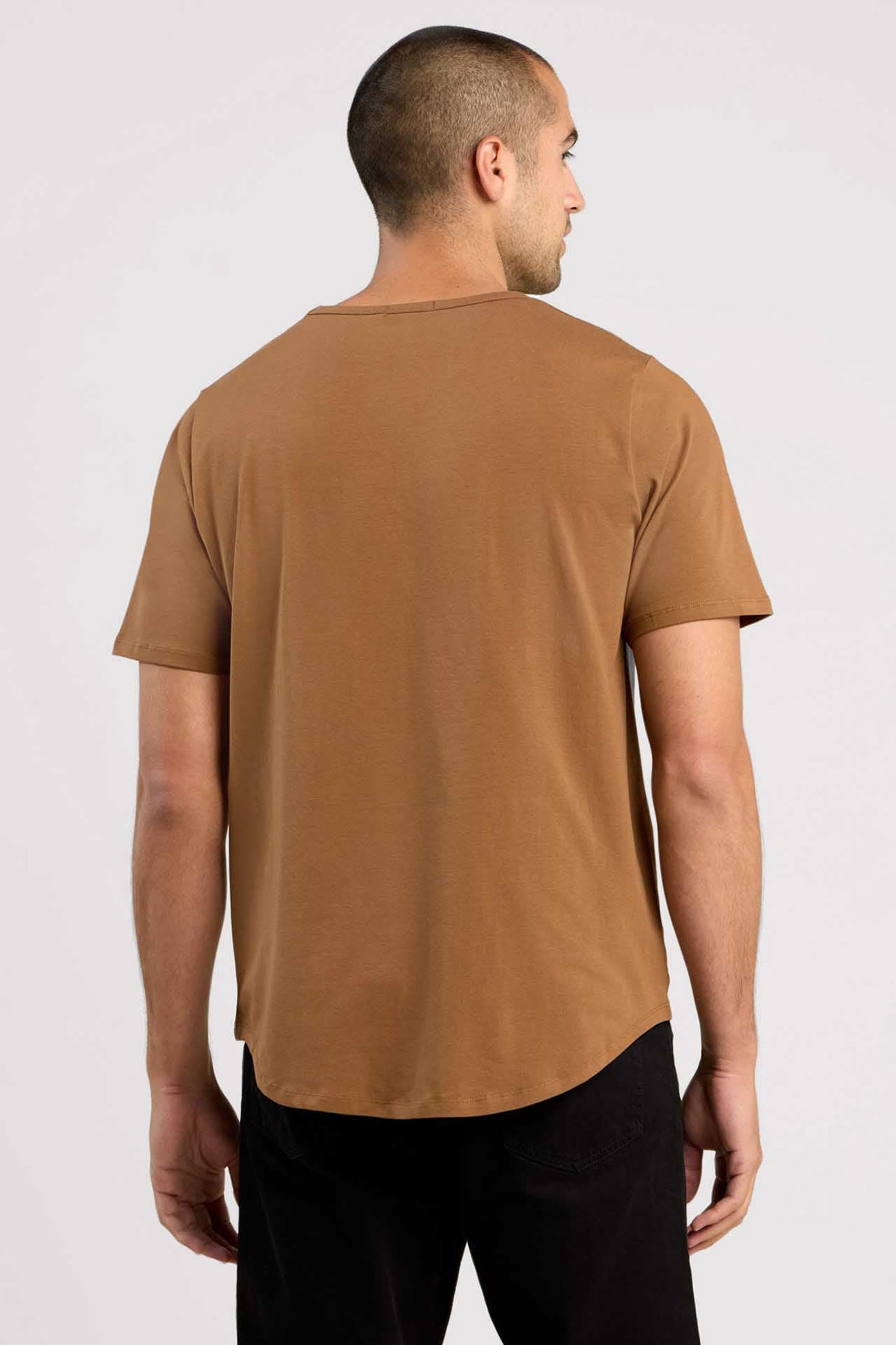 Short Sleeve Curved Hem T-Shirt