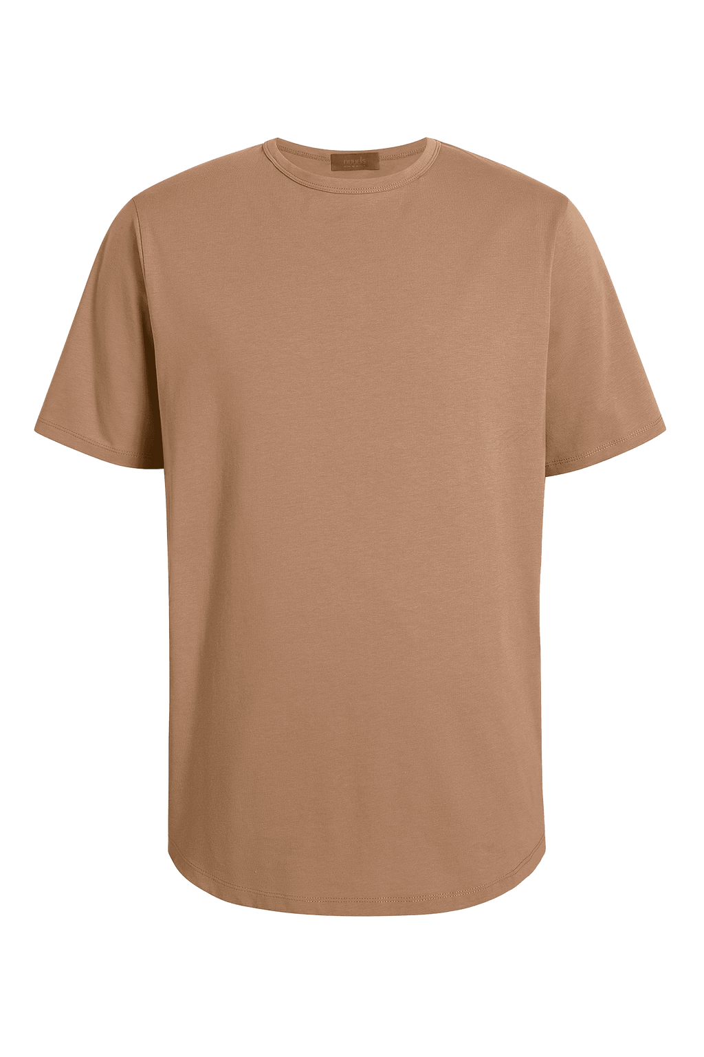 Men's Short Sleeve Curved Hem T-Shirt | Cinnamon