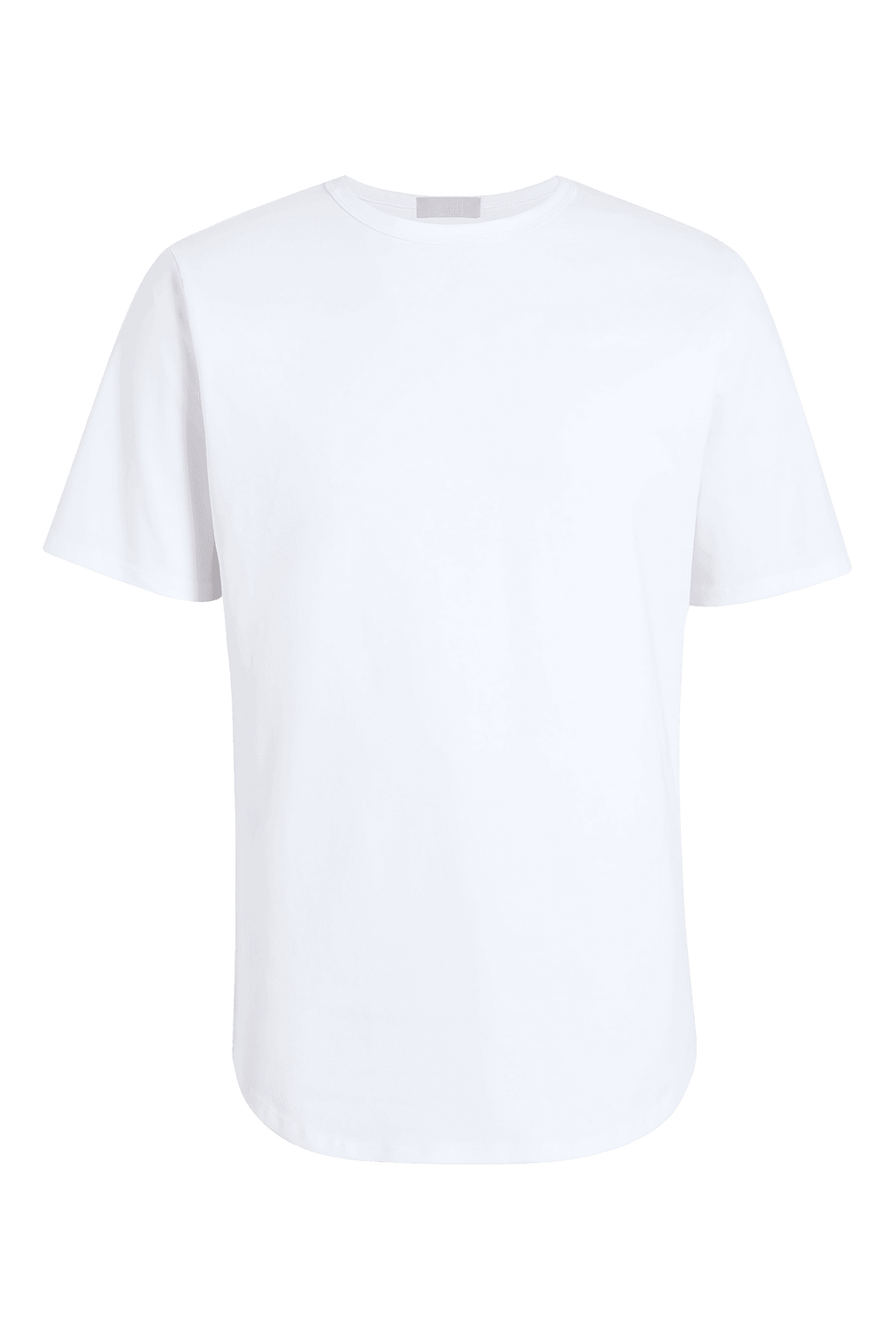 Short Sleeve Curved Hem T-Shirt