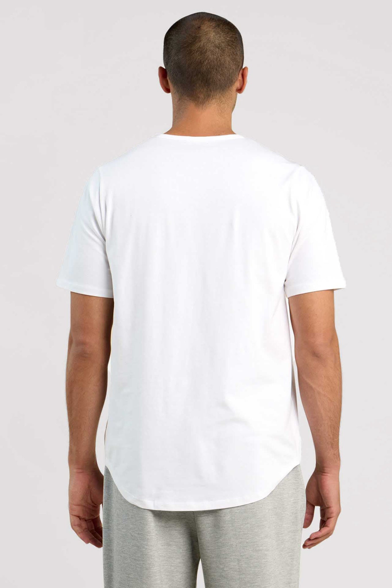 Short Sleeve Curved Hem T-Shirt
