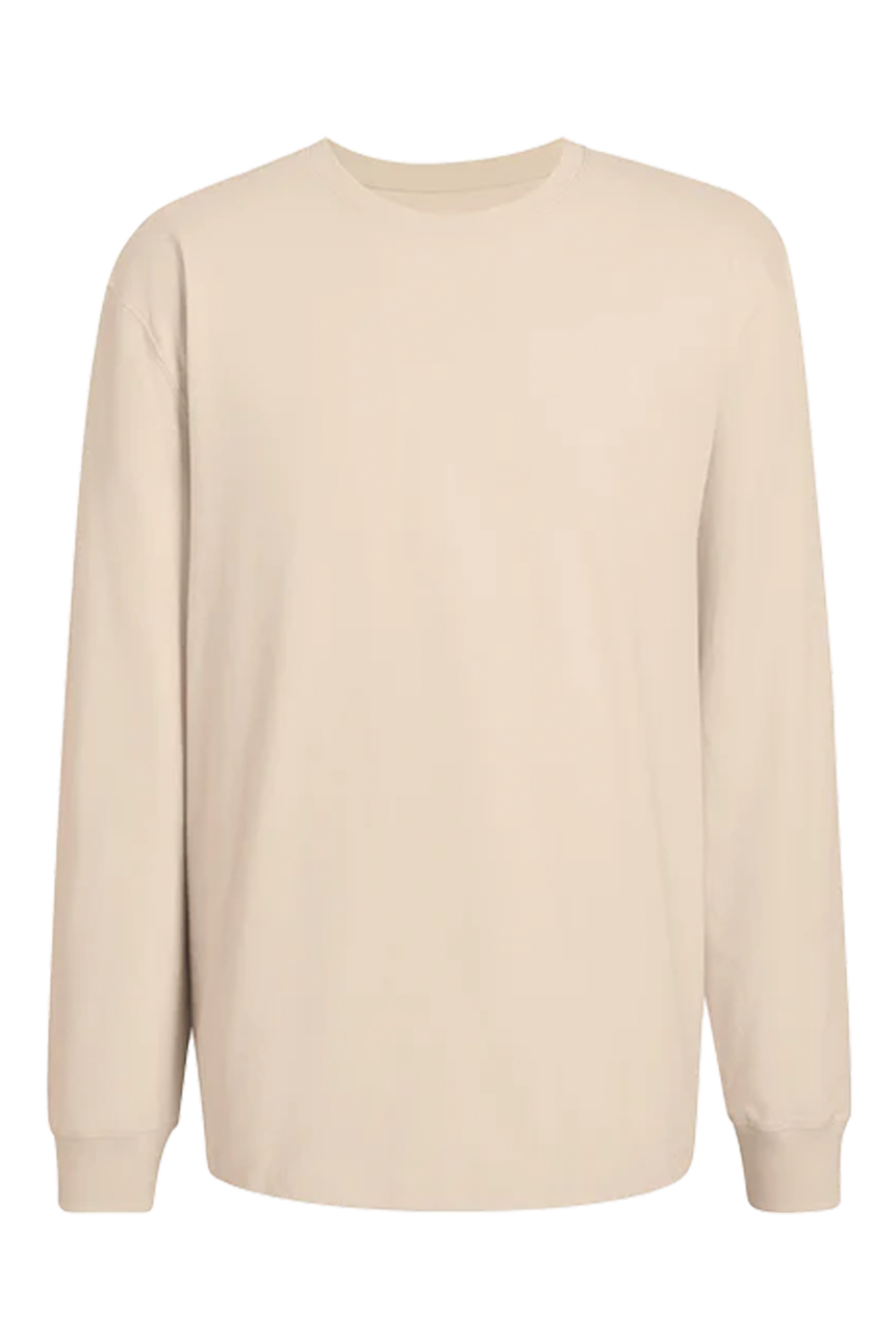 Long Sleeve Boxy Tee | Bone