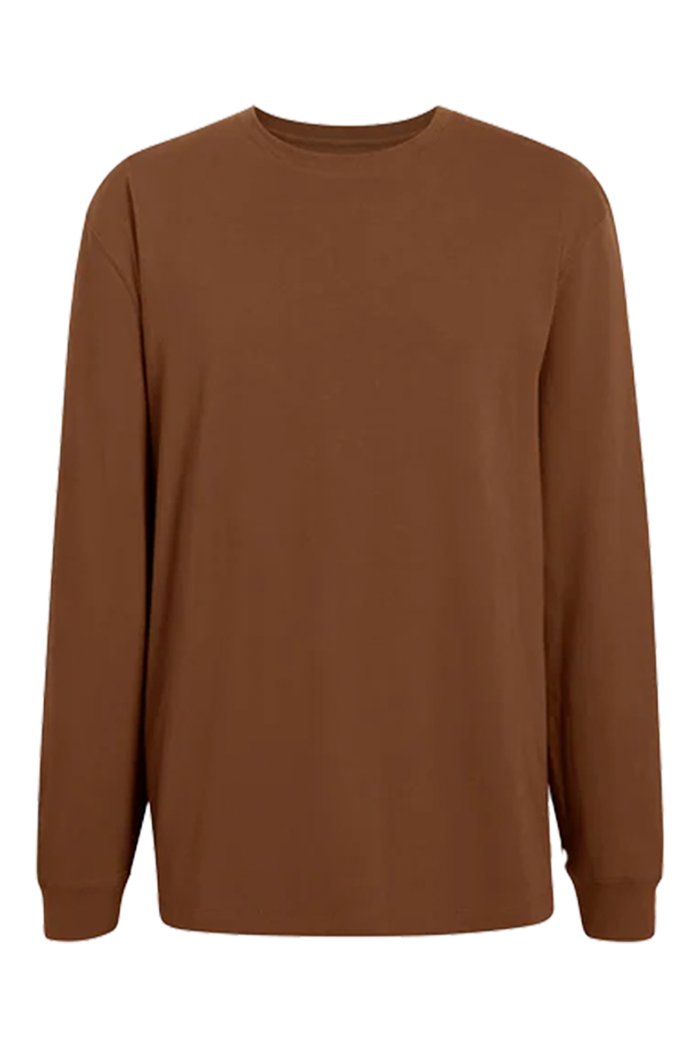 Long Sleeve Boxy Tee | Chocolate