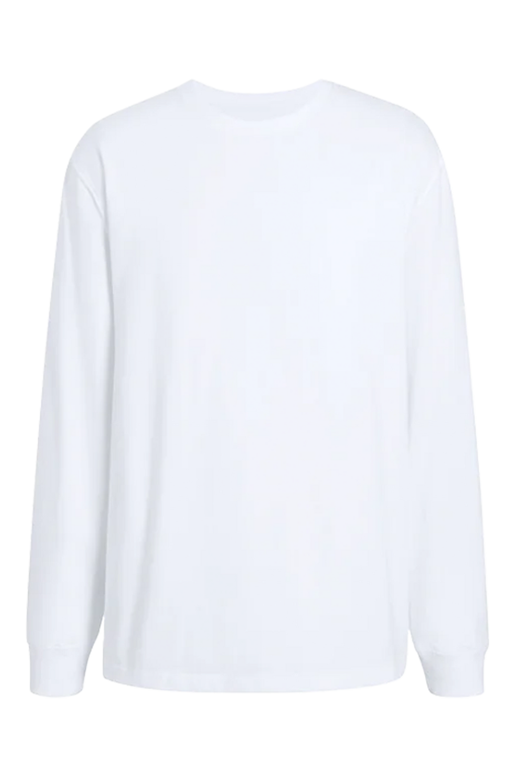 Long Sleeve Boxy Tee | White