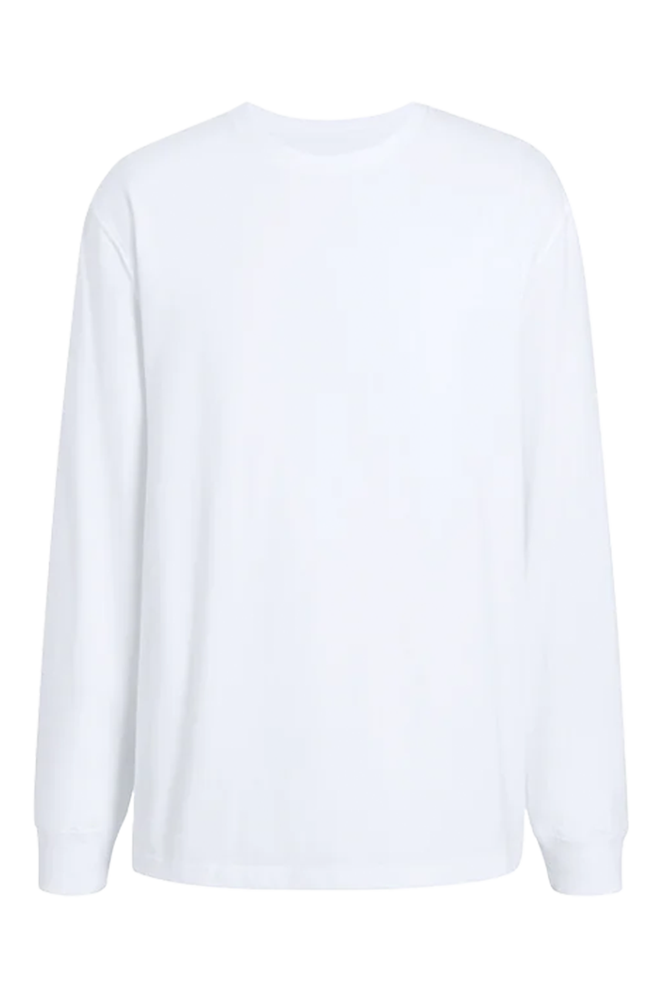 Long Sleeve Boxy Tee | White