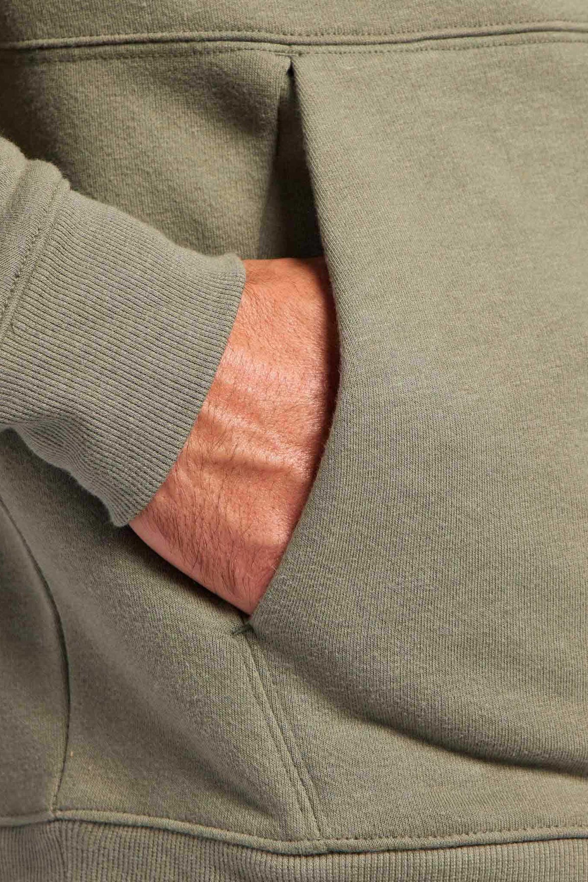 Color:Olive | Vintage Fleece Men's Hoodie