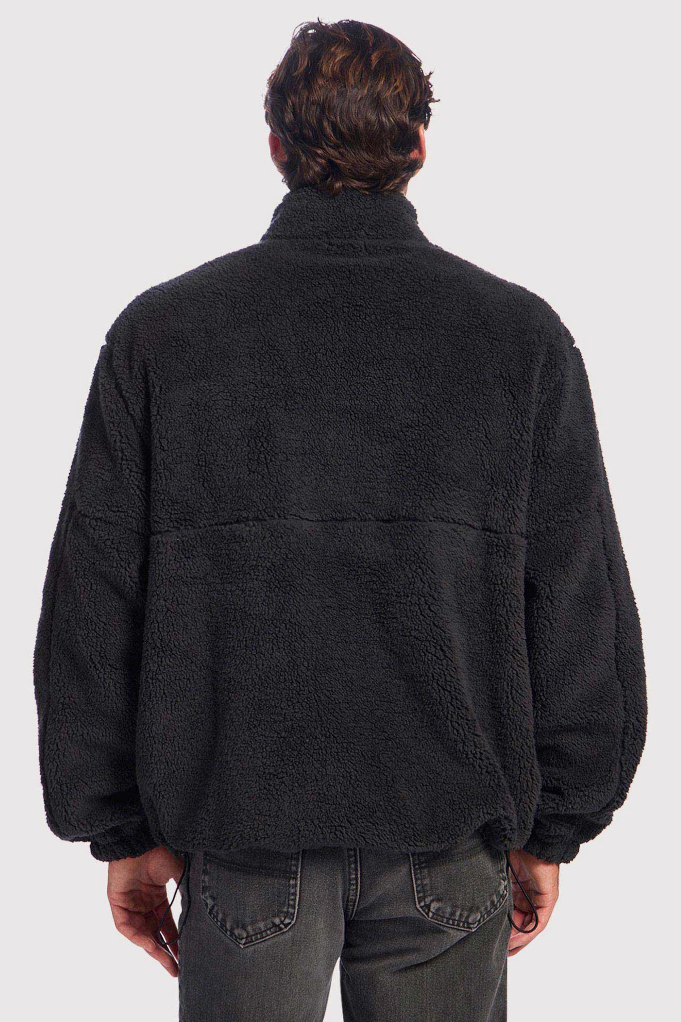 Men's Summit Sherpa Pullover | Black – nuuds