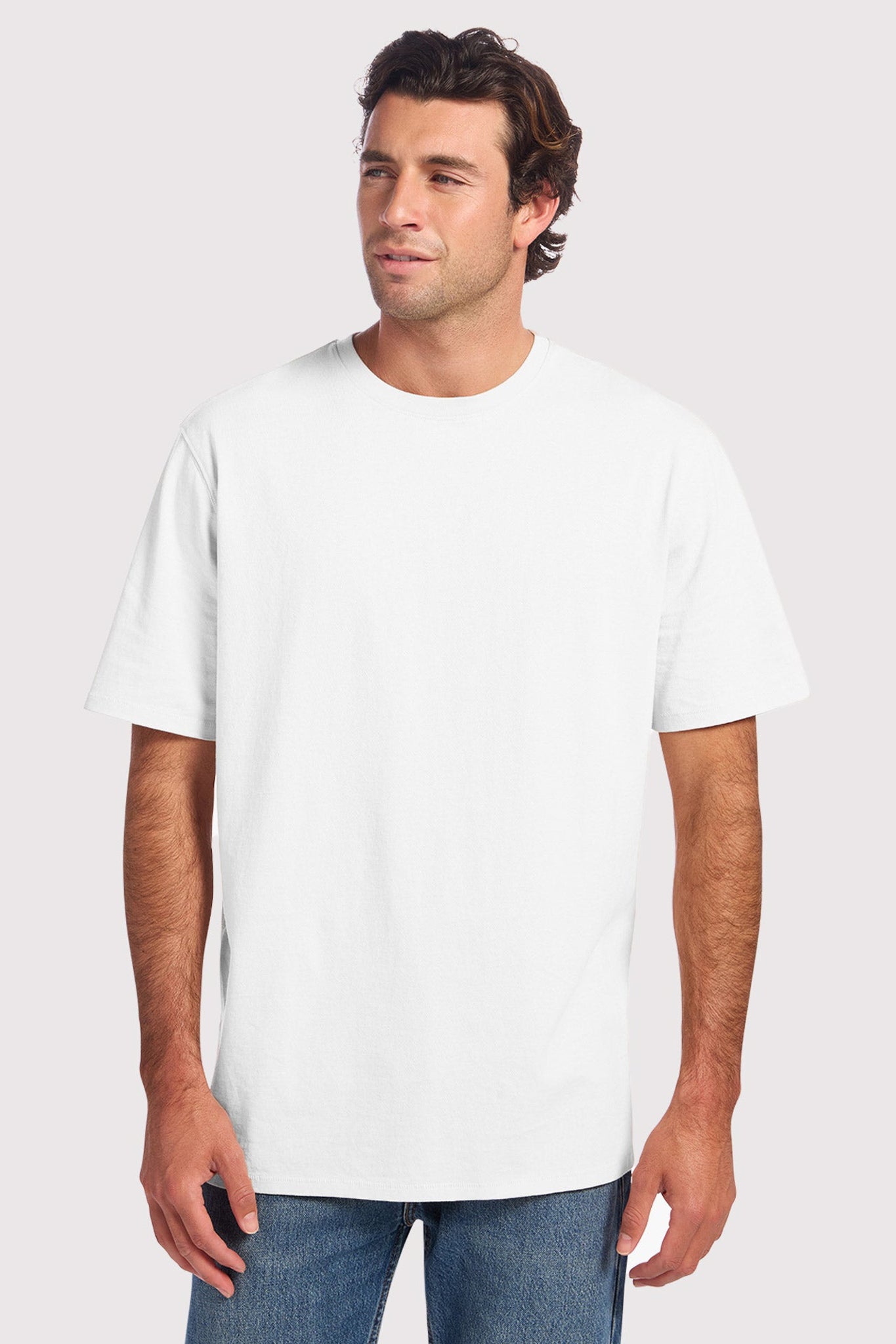 Vintage Cotton Men's Everyday T-Shirt | White – nuuds