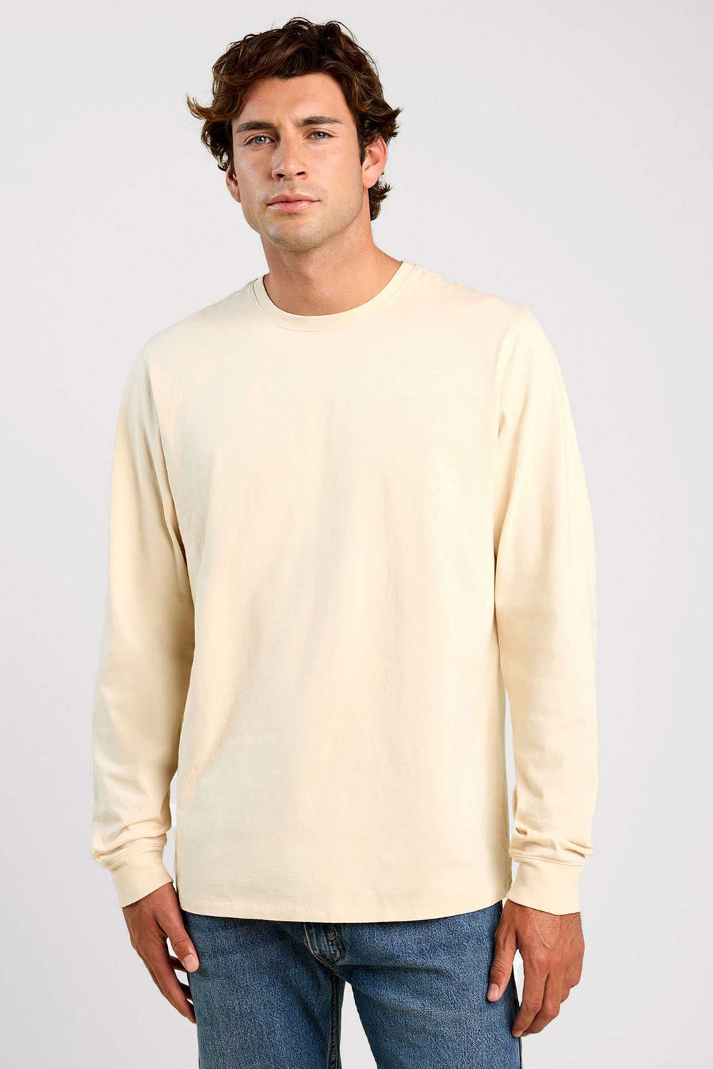 Vintage Cotton Men's Long Sleeve Everyday T-Shirt