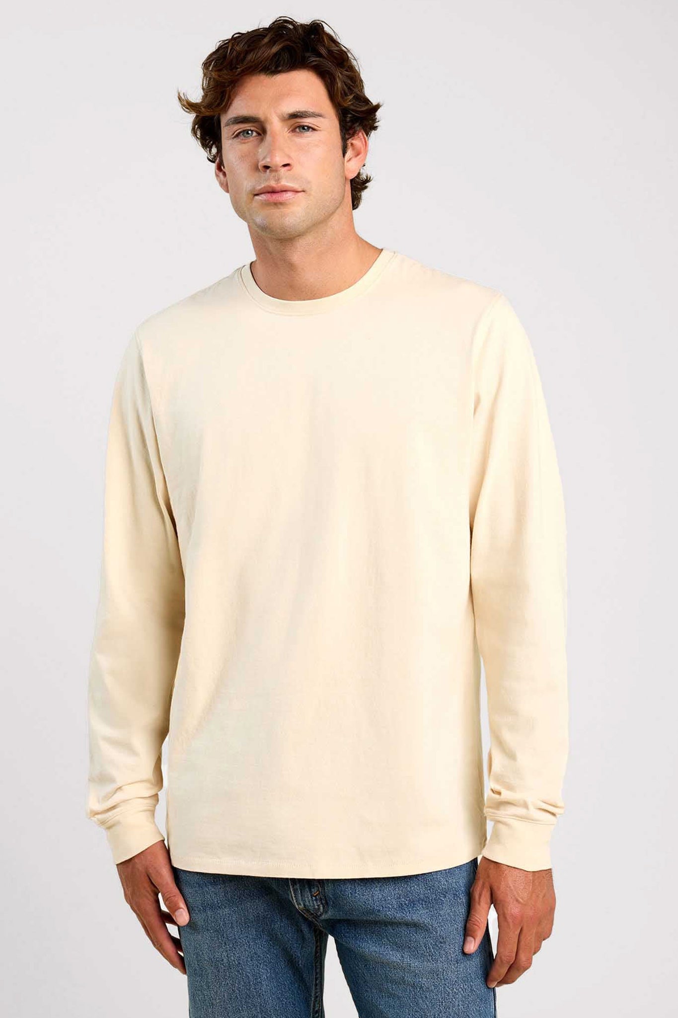 Vintage Cotton Men's Long Sleeve Everyday T-Shirt