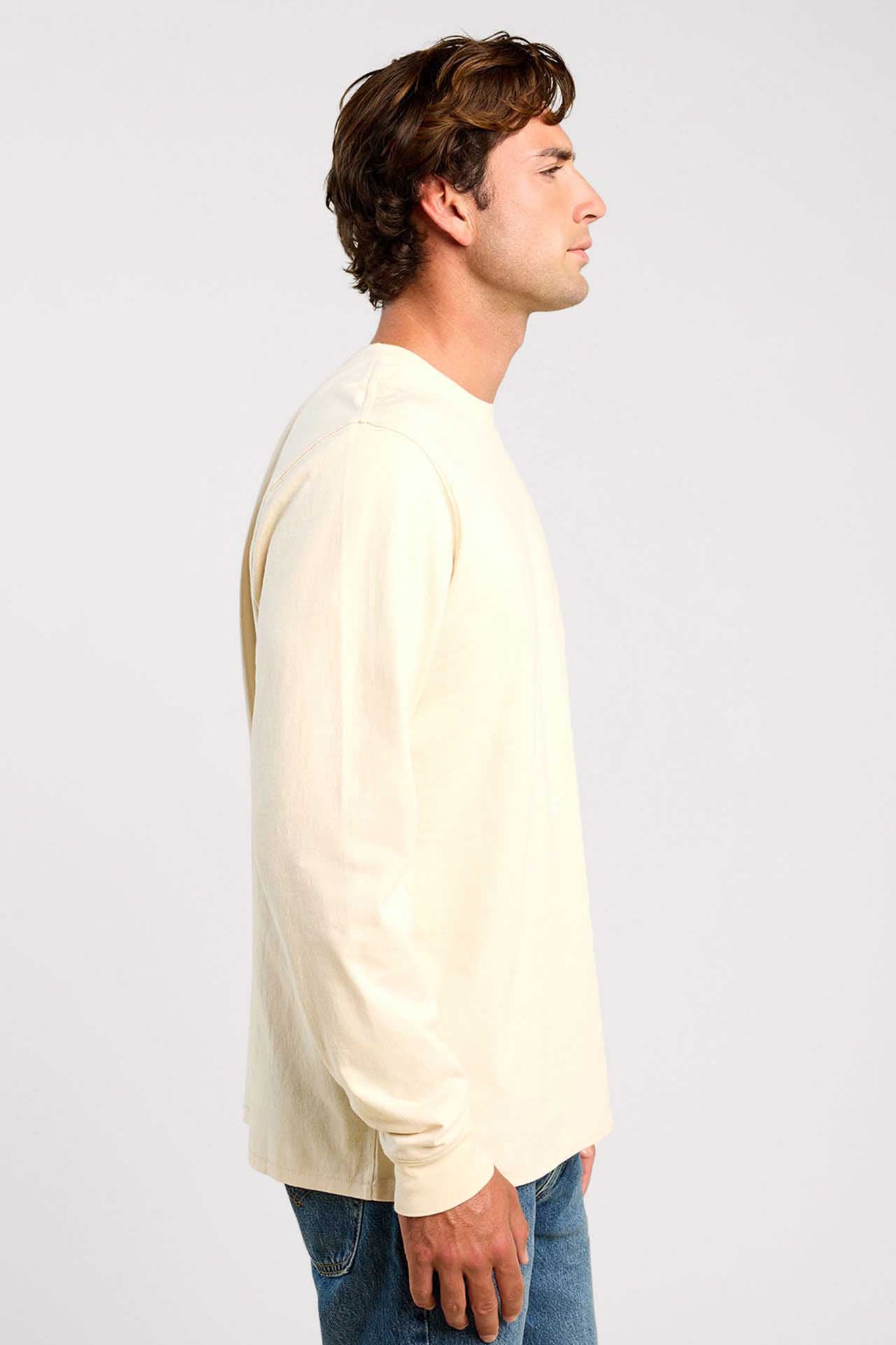 Vintage Cotton Men's Long Sleeve Everyday T-Shirt