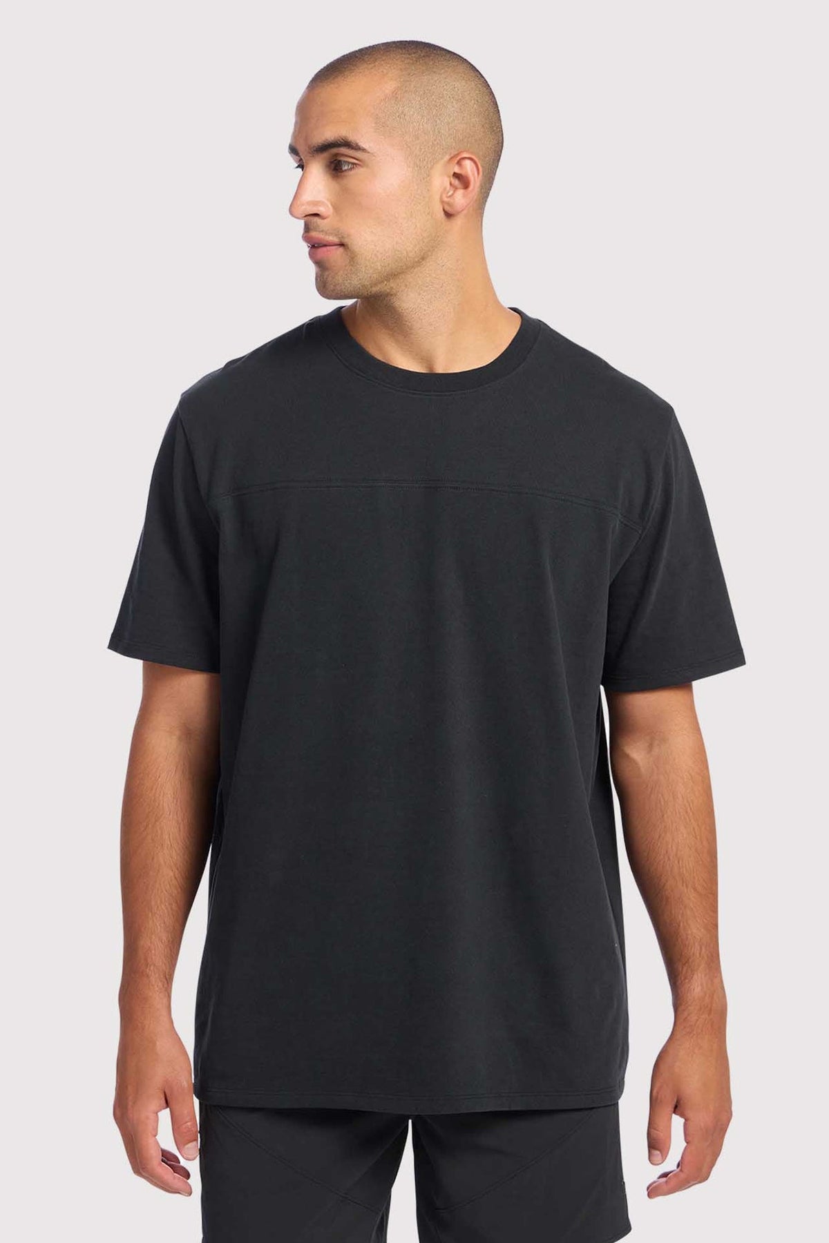 Color:Black | Men's Steady Seamed Tee