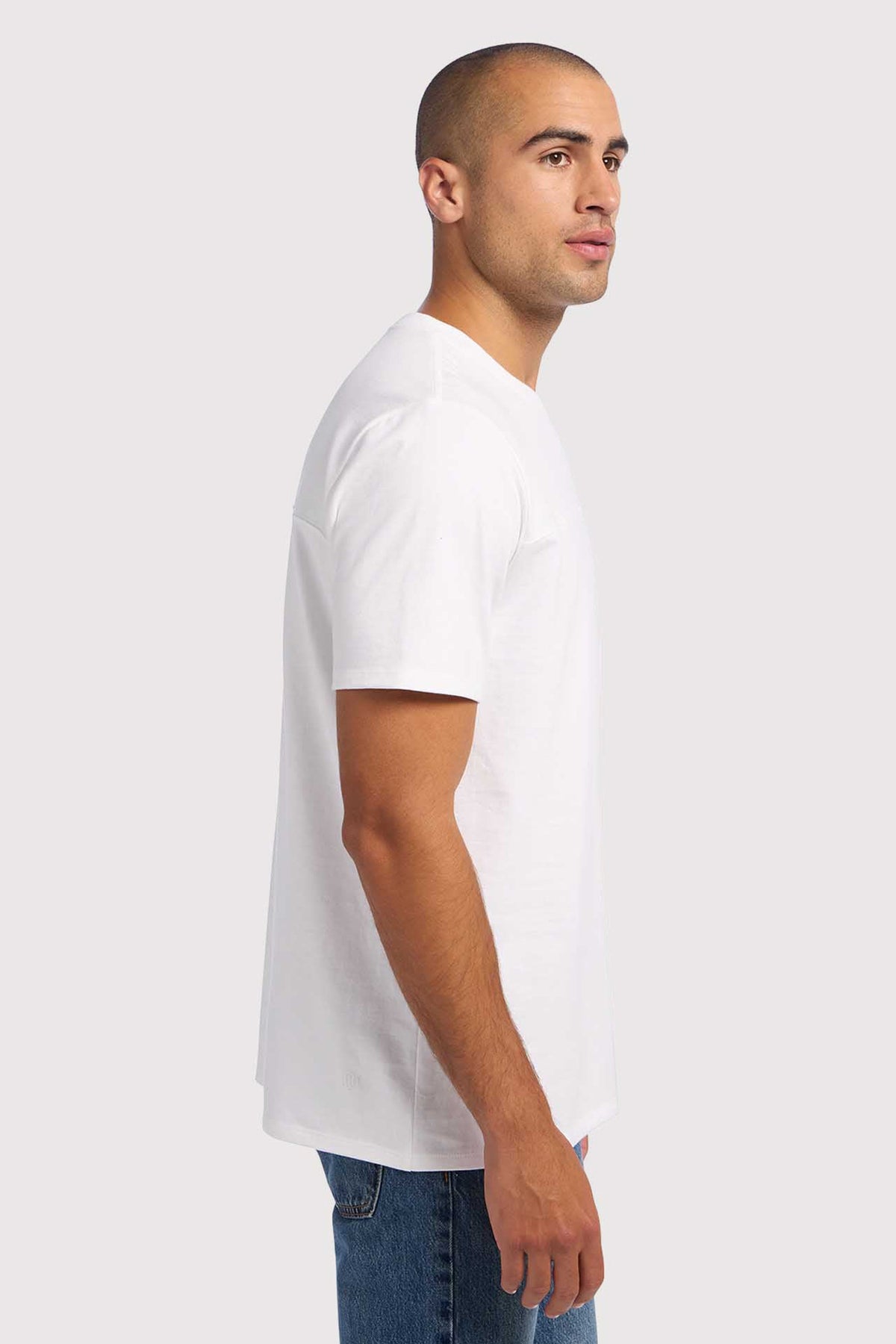 Color:White | Men's Steady Seamed Tee