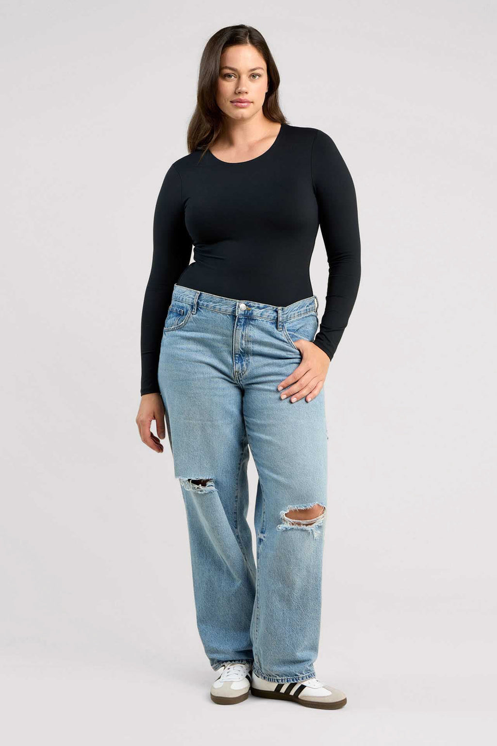 Long Sleeve Crewneck Bodysuit