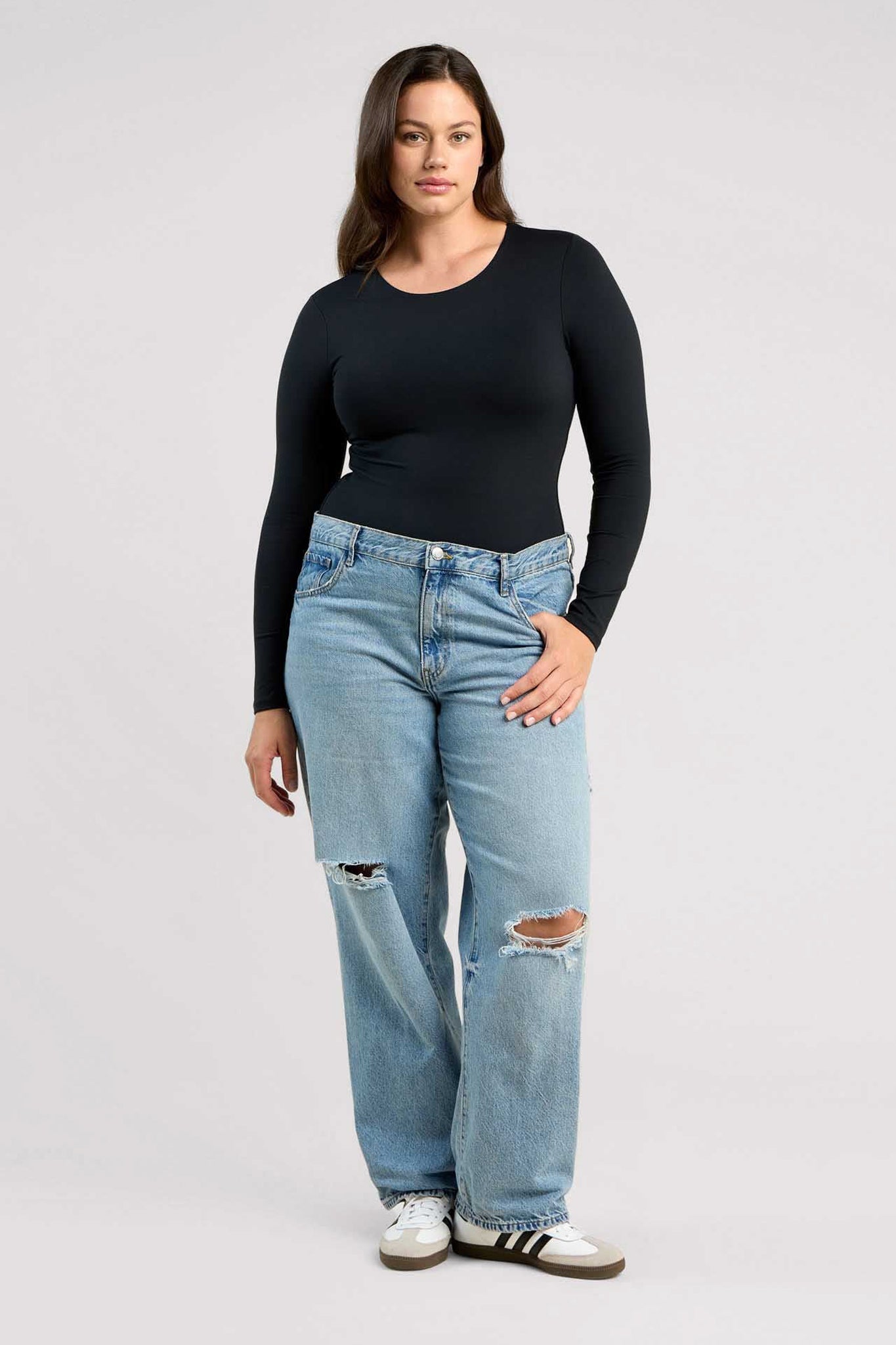 Long Sleeve Crewneck Bodysuit