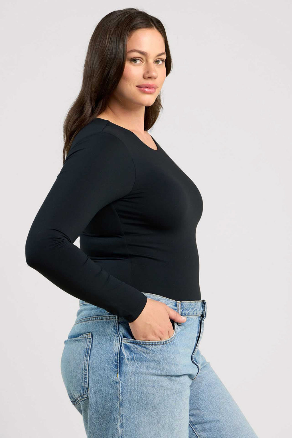 Long Sleeve Crewneck Bodysuit