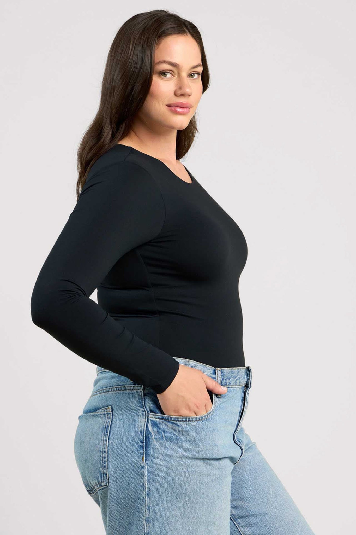 Long Sleeve Crewneck Bodysuit
