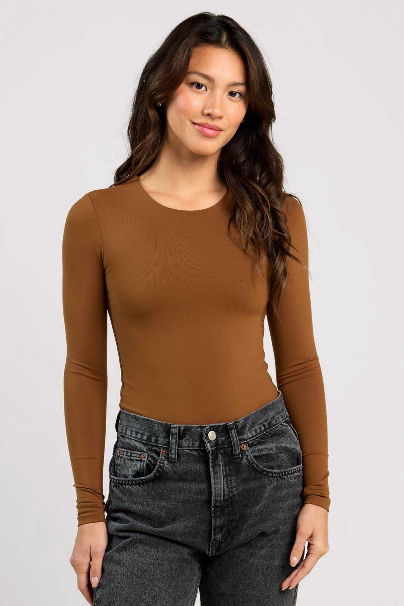 Long Sleeve Crewneck Bodysuit