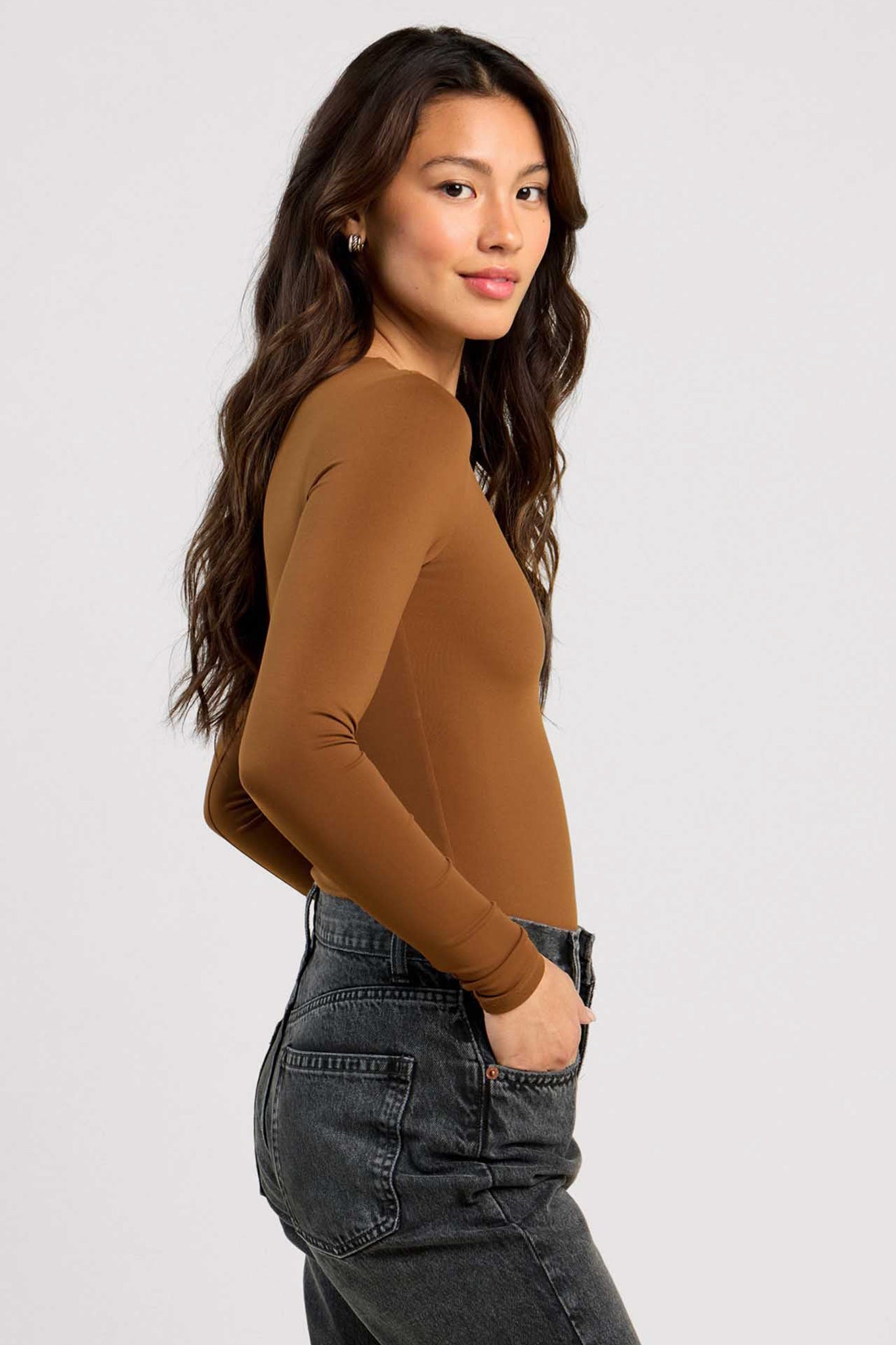 Long Sleeve Crewneck Bodysuit