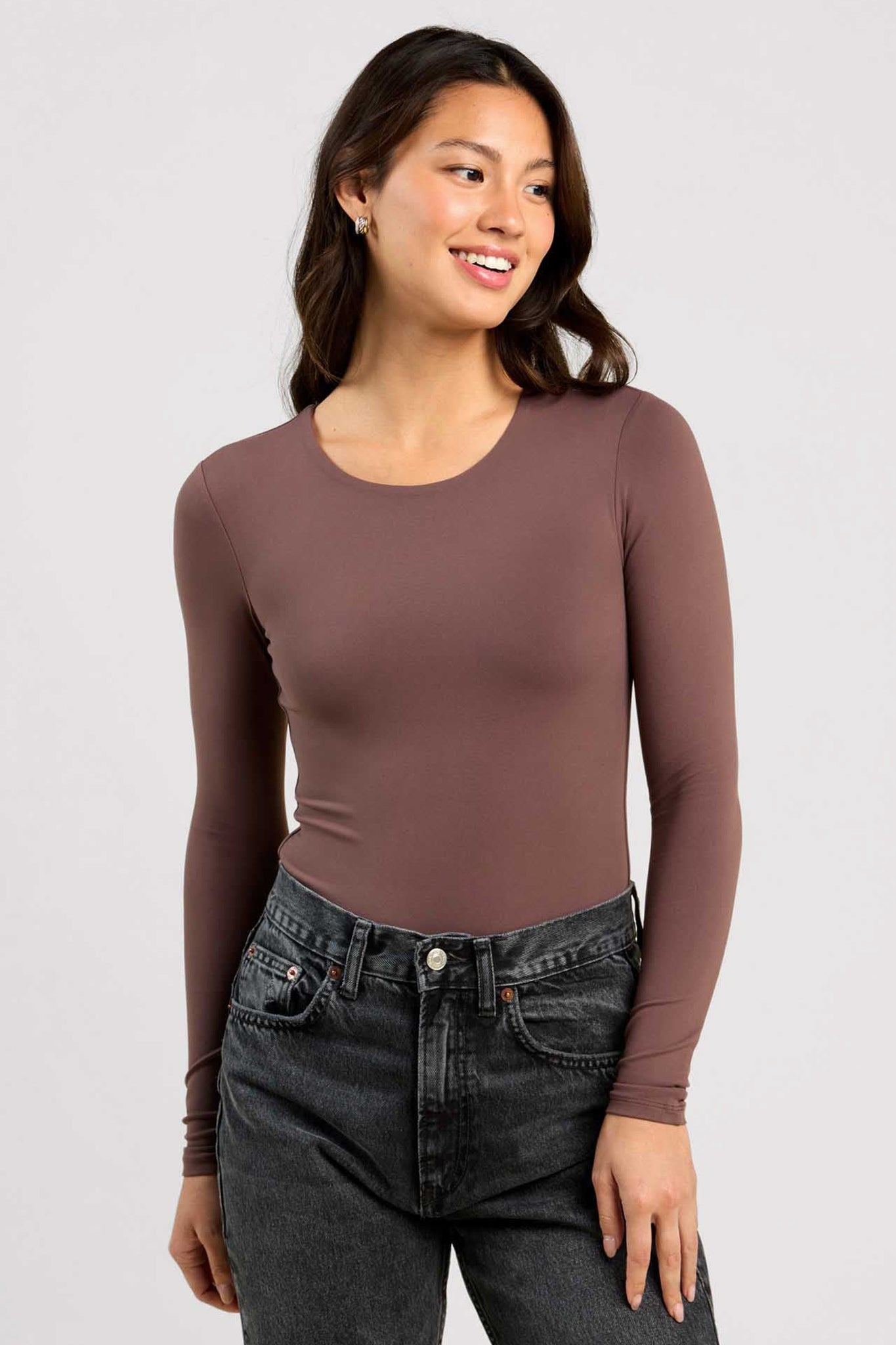 Long Sleeve Crewneck Bodysuit
