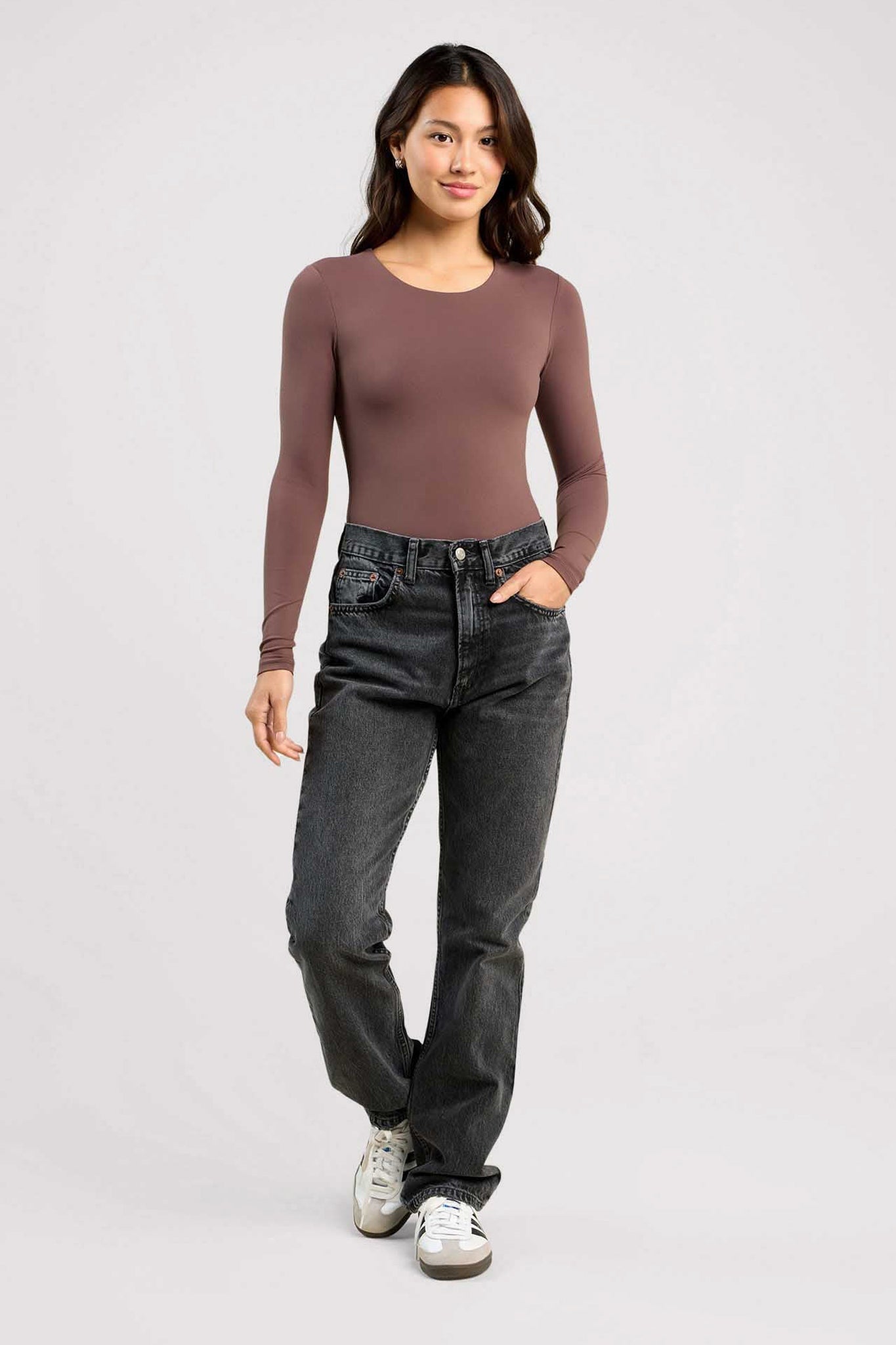 Long Sleeve Crewneck Bodysuit