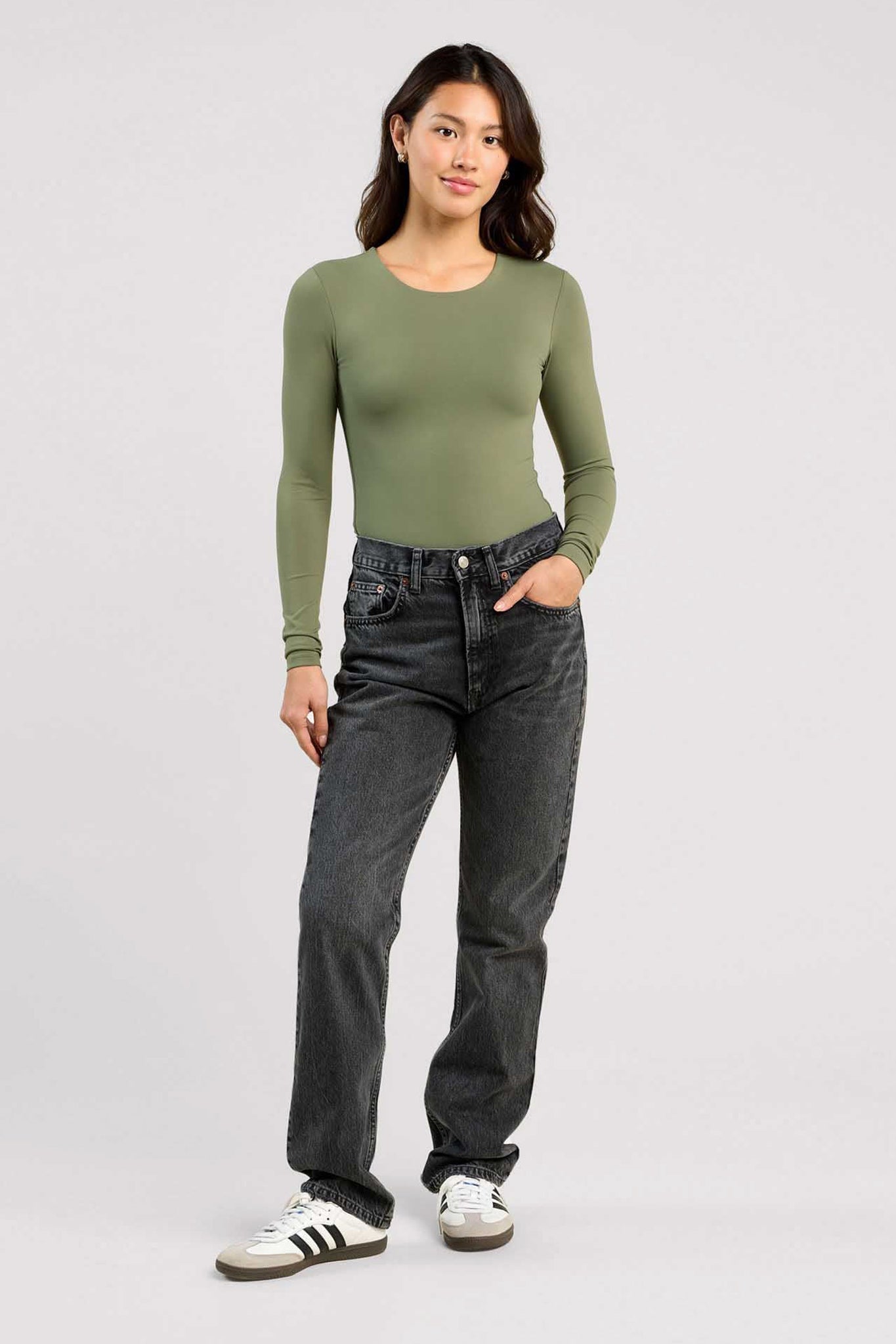 Long Sleeve Crewneck Bodysuit