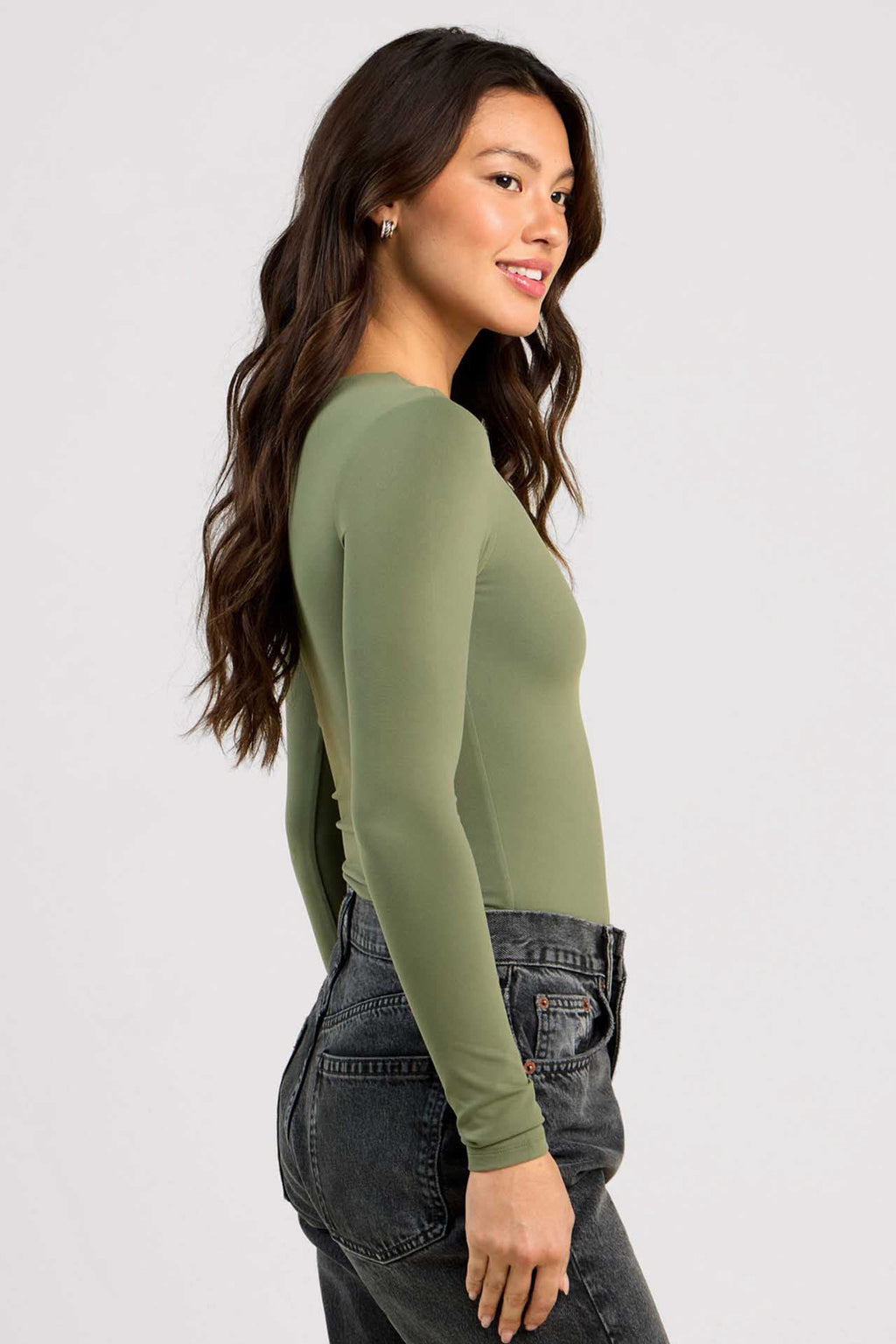 Long Sleeve Crewneck Bodysuit