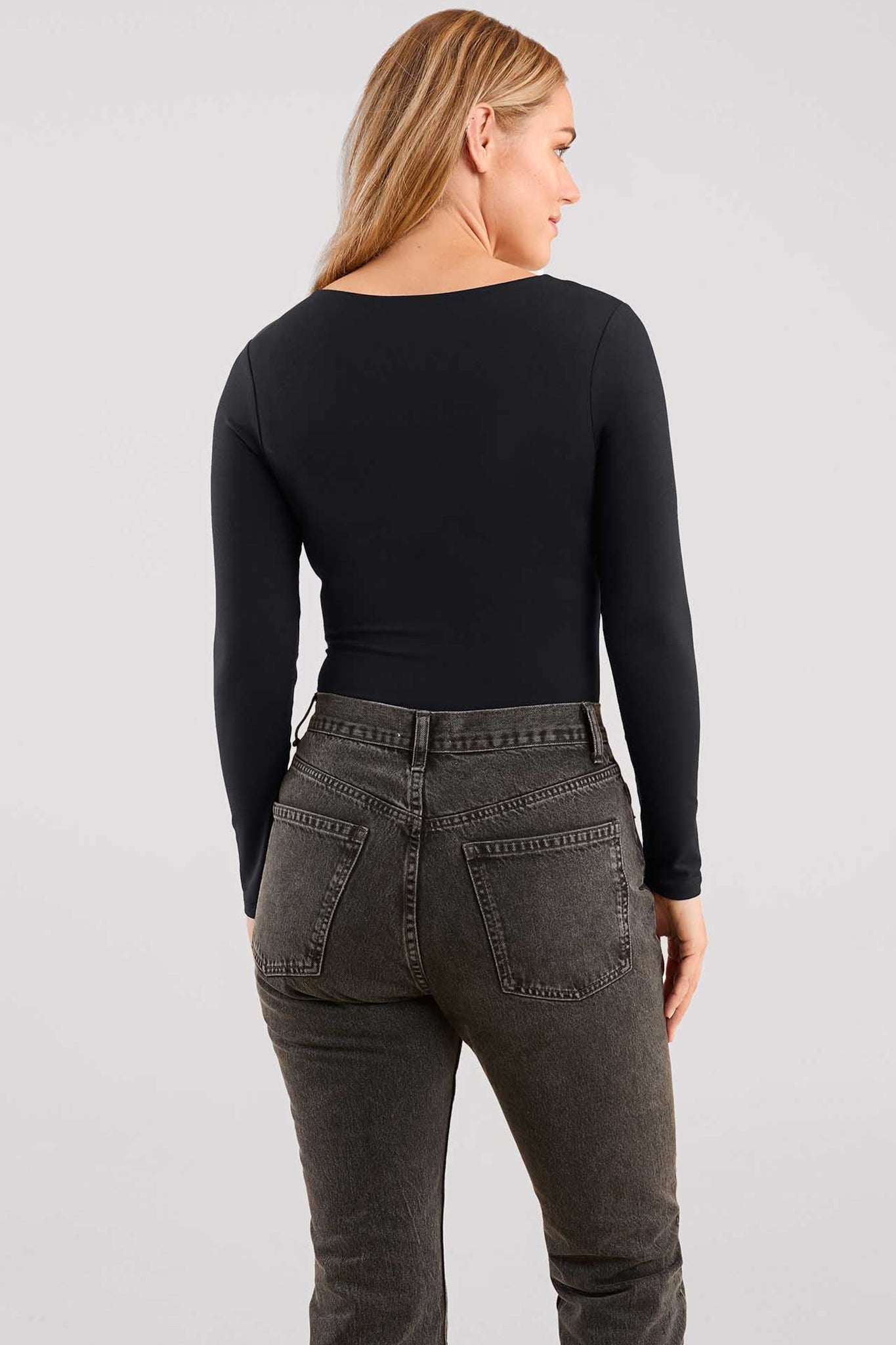 Long Sleeve Scoop Neck Bodysuit