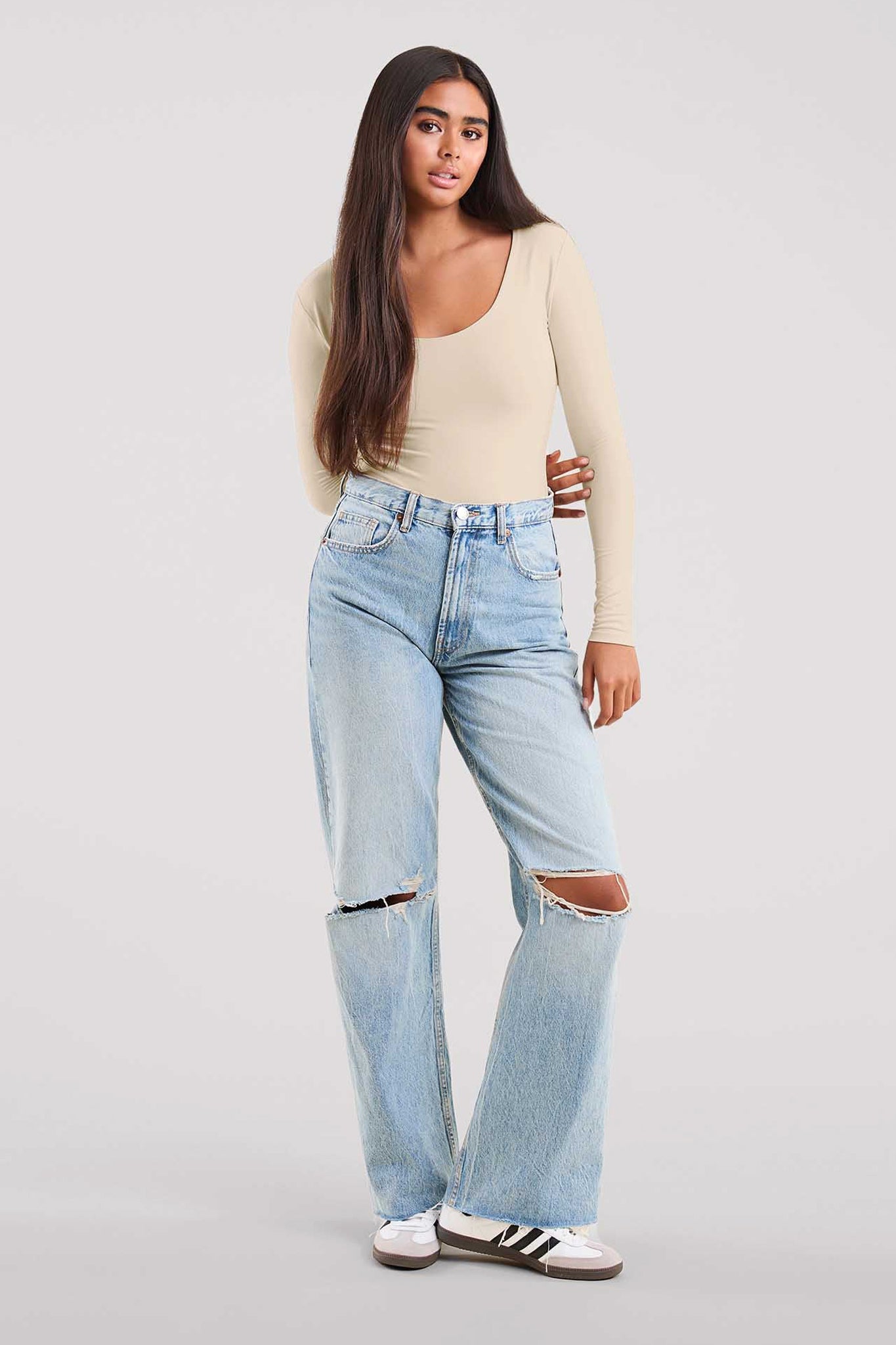 Long Sleeve Scoop Neck Bodysuit