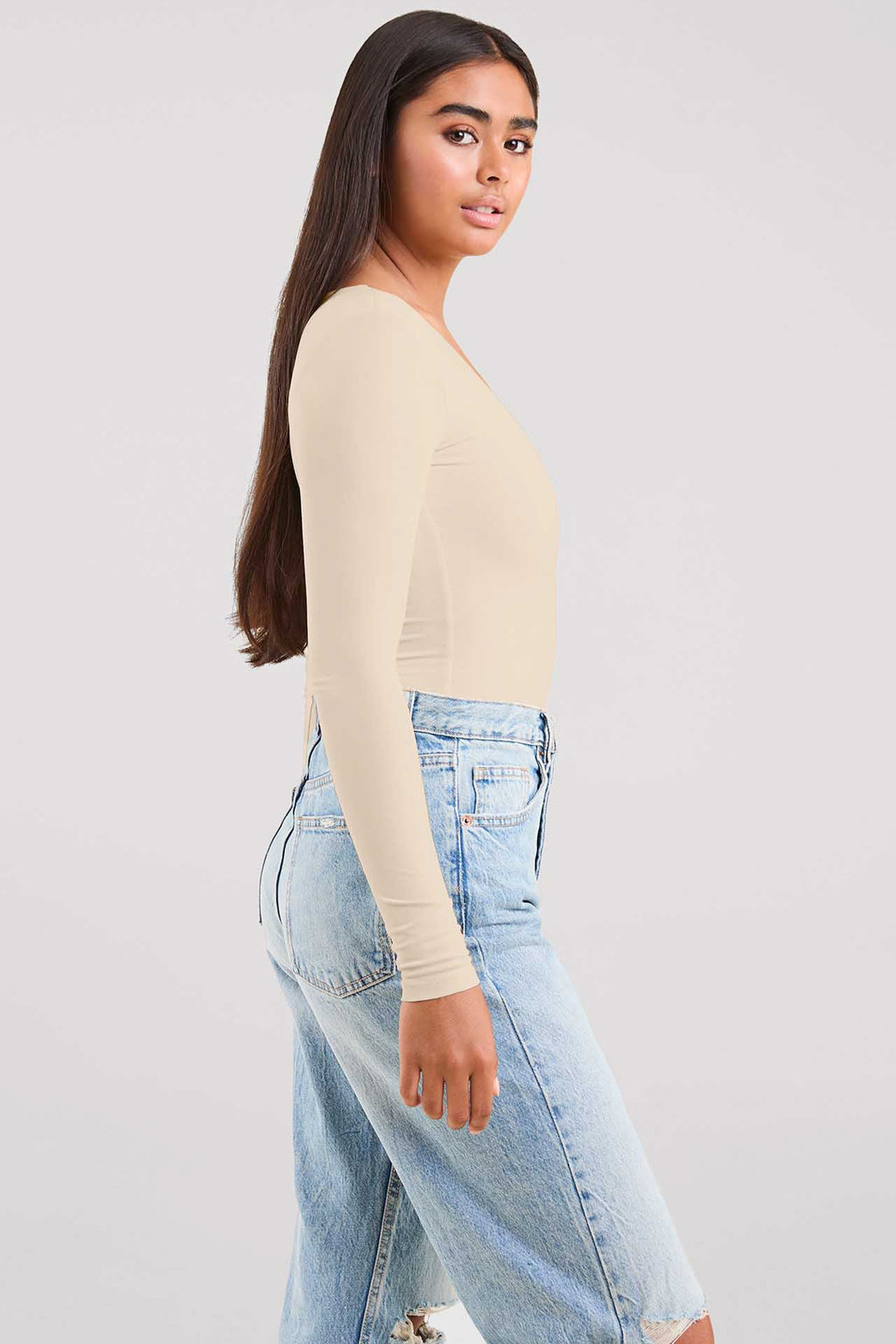Long Sleeve Scoop Neck Bodysuit