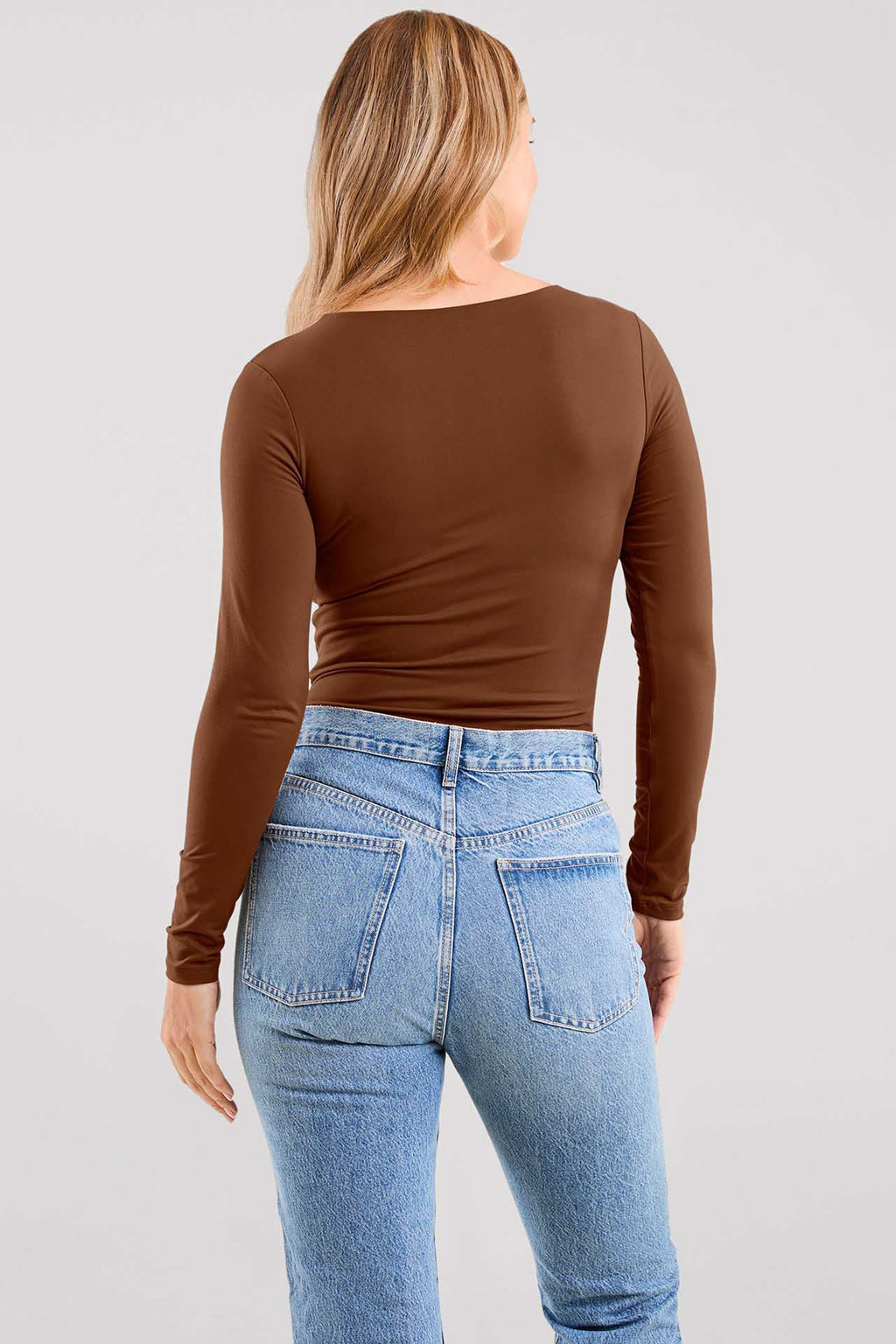 Long Sleeve Scoop Neck Bodysuit