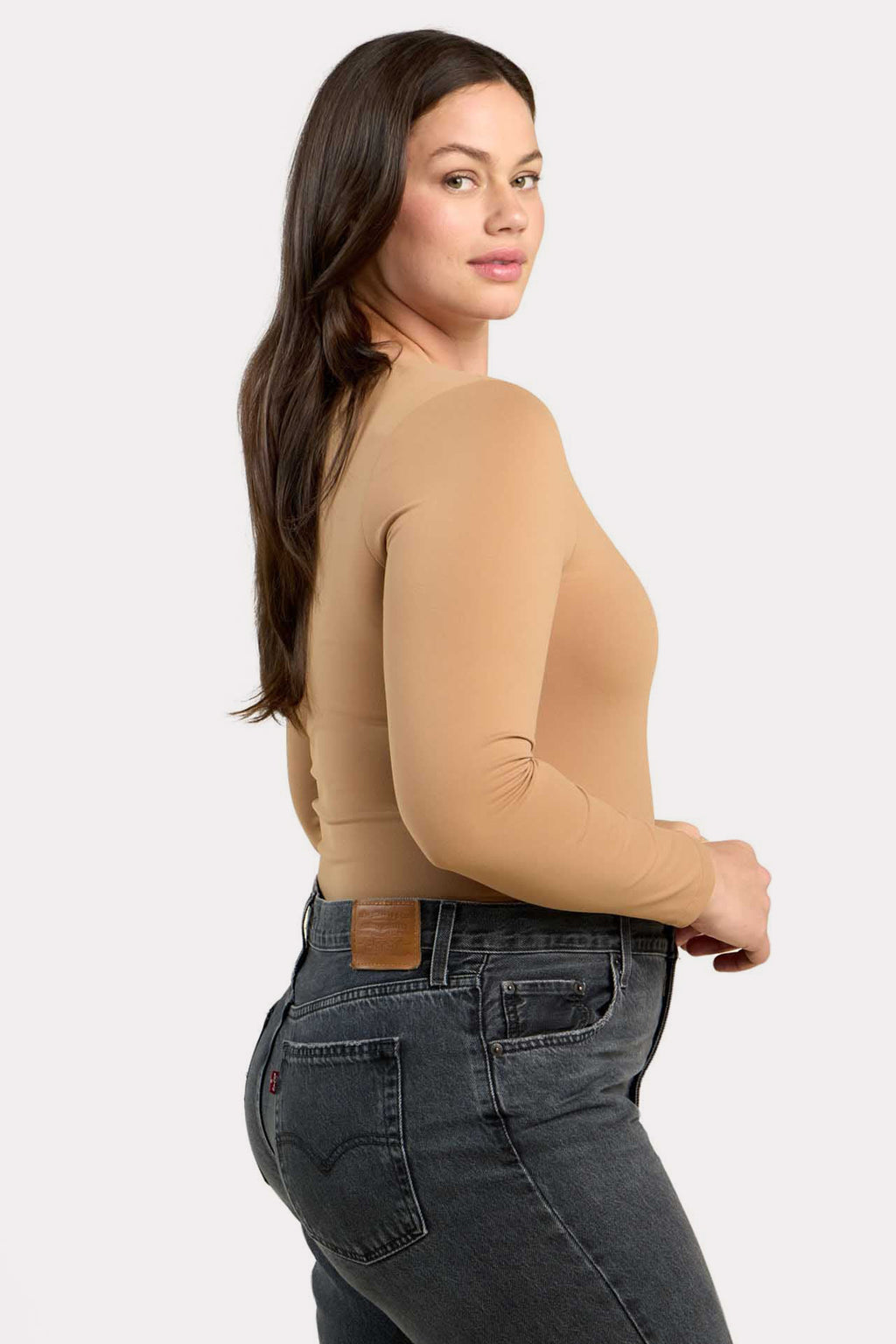 Long Sleeve Scoop Neck Bodysuit