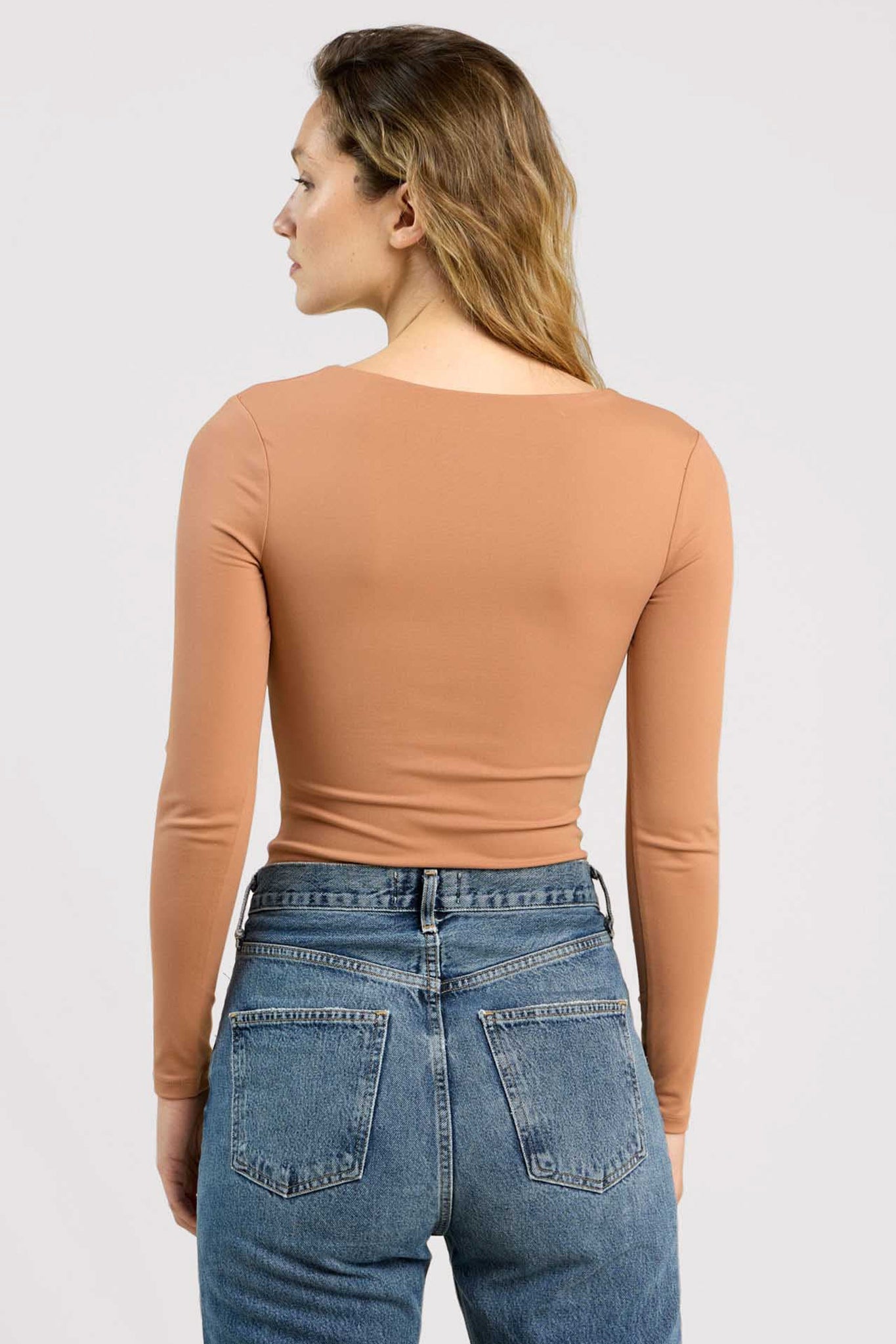 Long Sleeve Scoop Neck Bodysuit