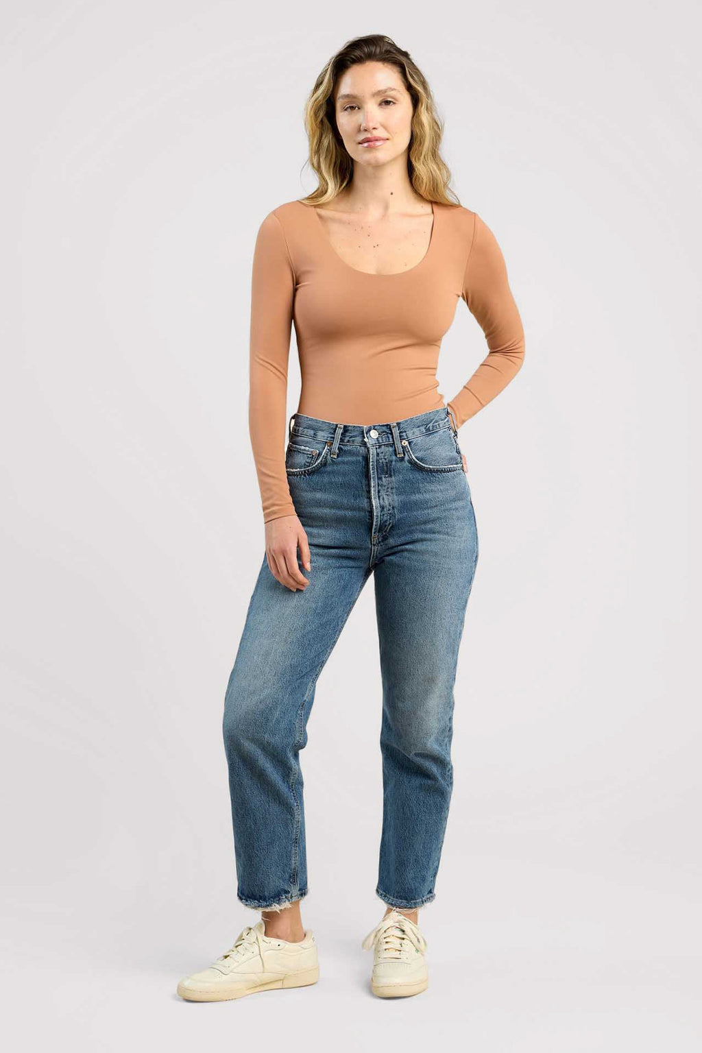 Long Sleeve Scoop Neck Bodysuit