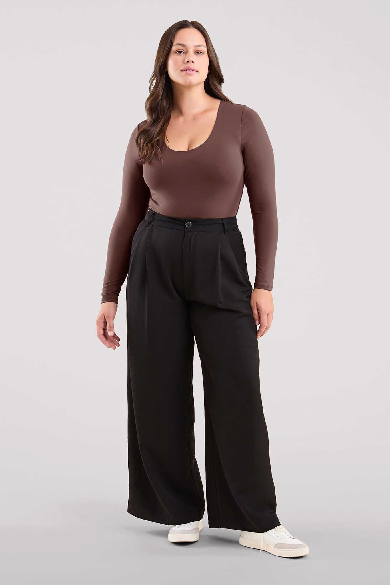 Long Sleeve Scoop Neck Bodysuit