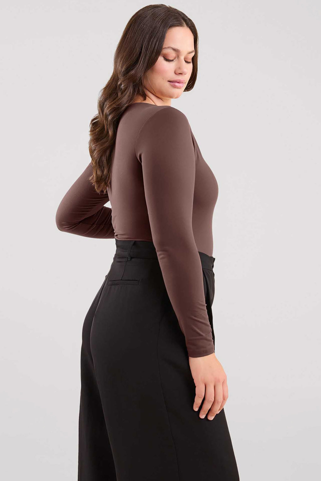 Long Sleeve Scoop Neck Bodysuit