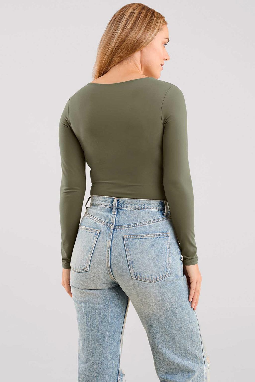 Long Sleeve Scoop Neck Bodysuit