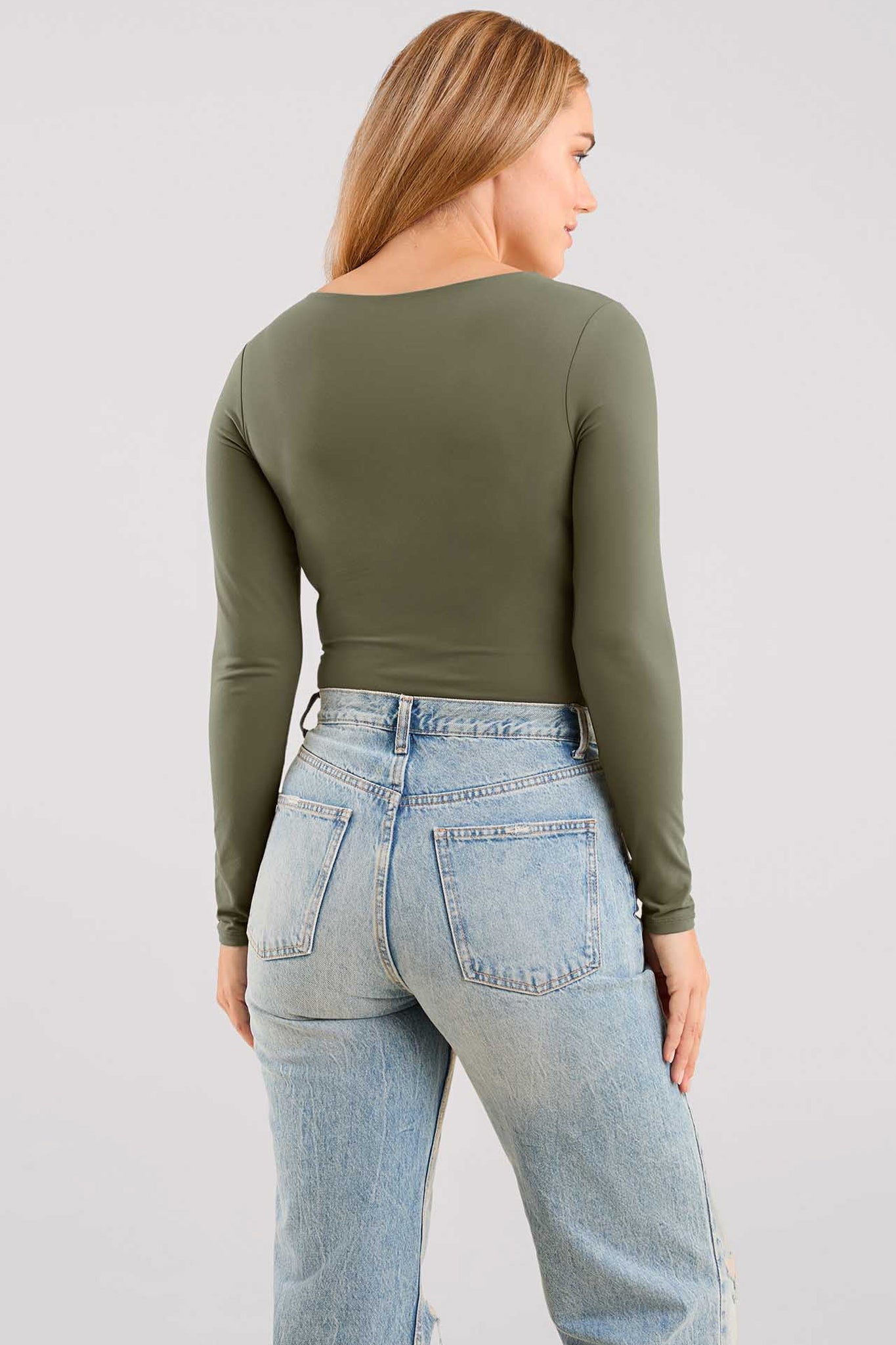 Long Sleeve Scoop Neck Bodysuit