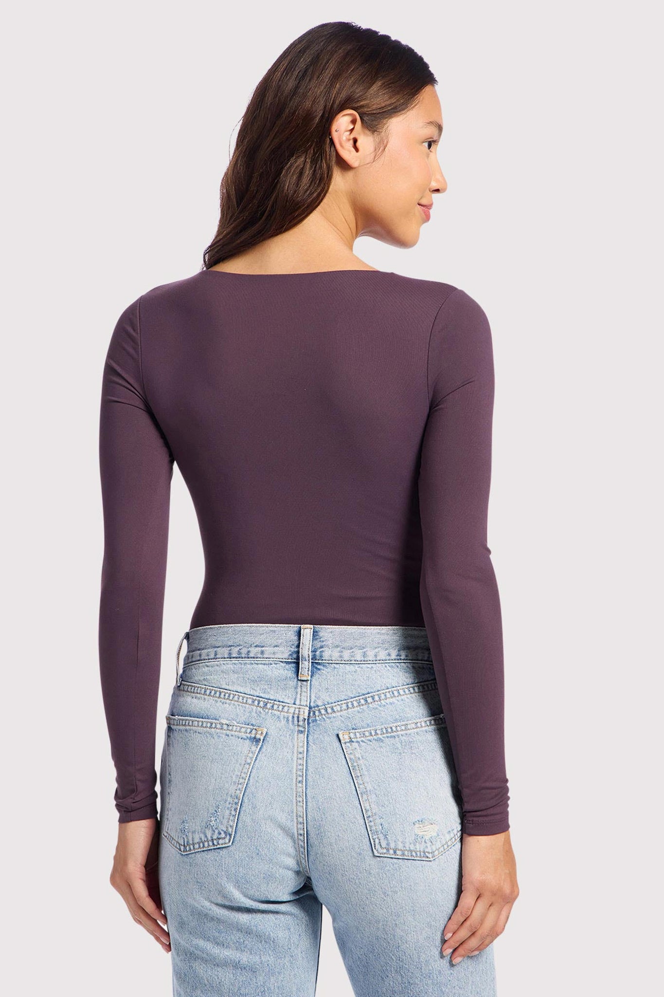 Long Sleeve Scoop Neck Bodysuit