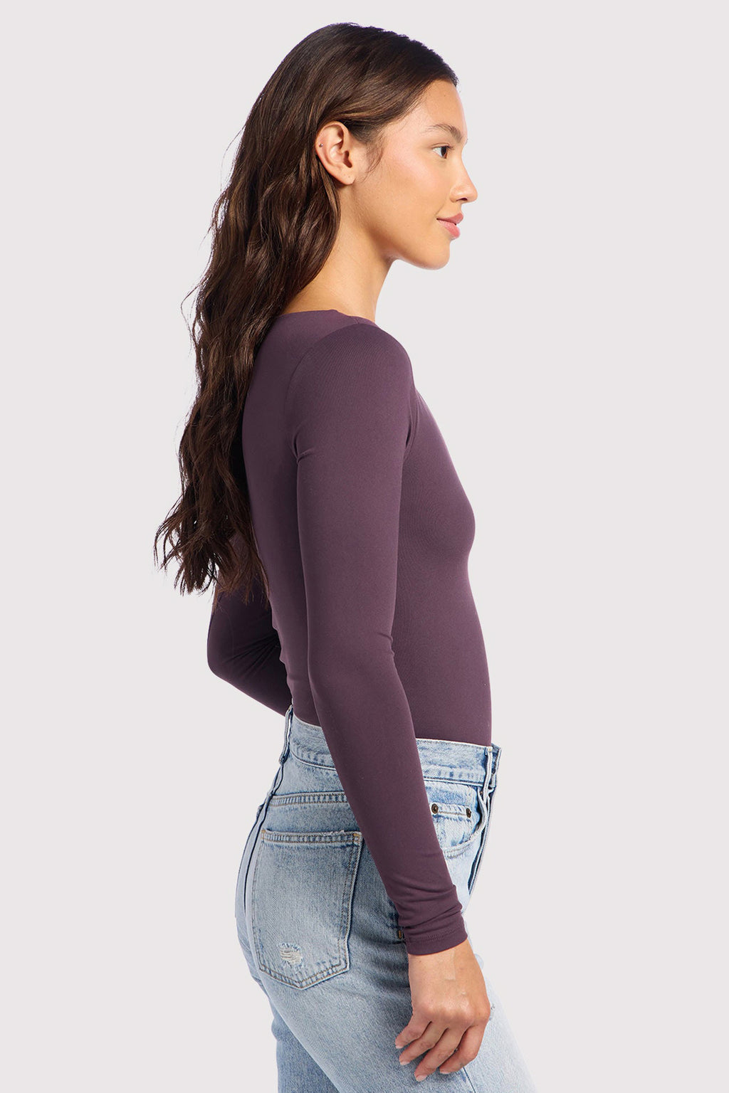 Long Sleeve Scoop Neck Bodysuit