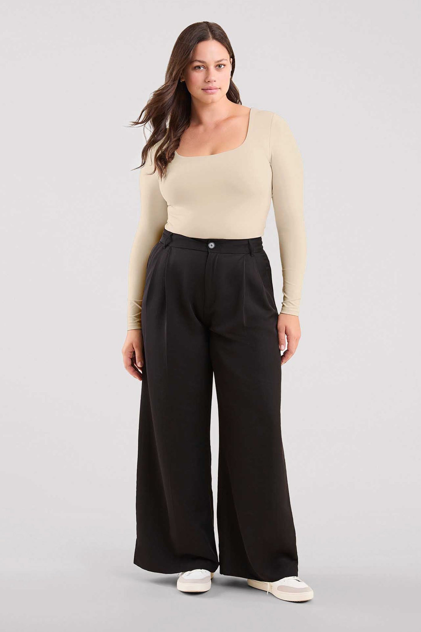 Long Sleeve Square Neck Bodysuit