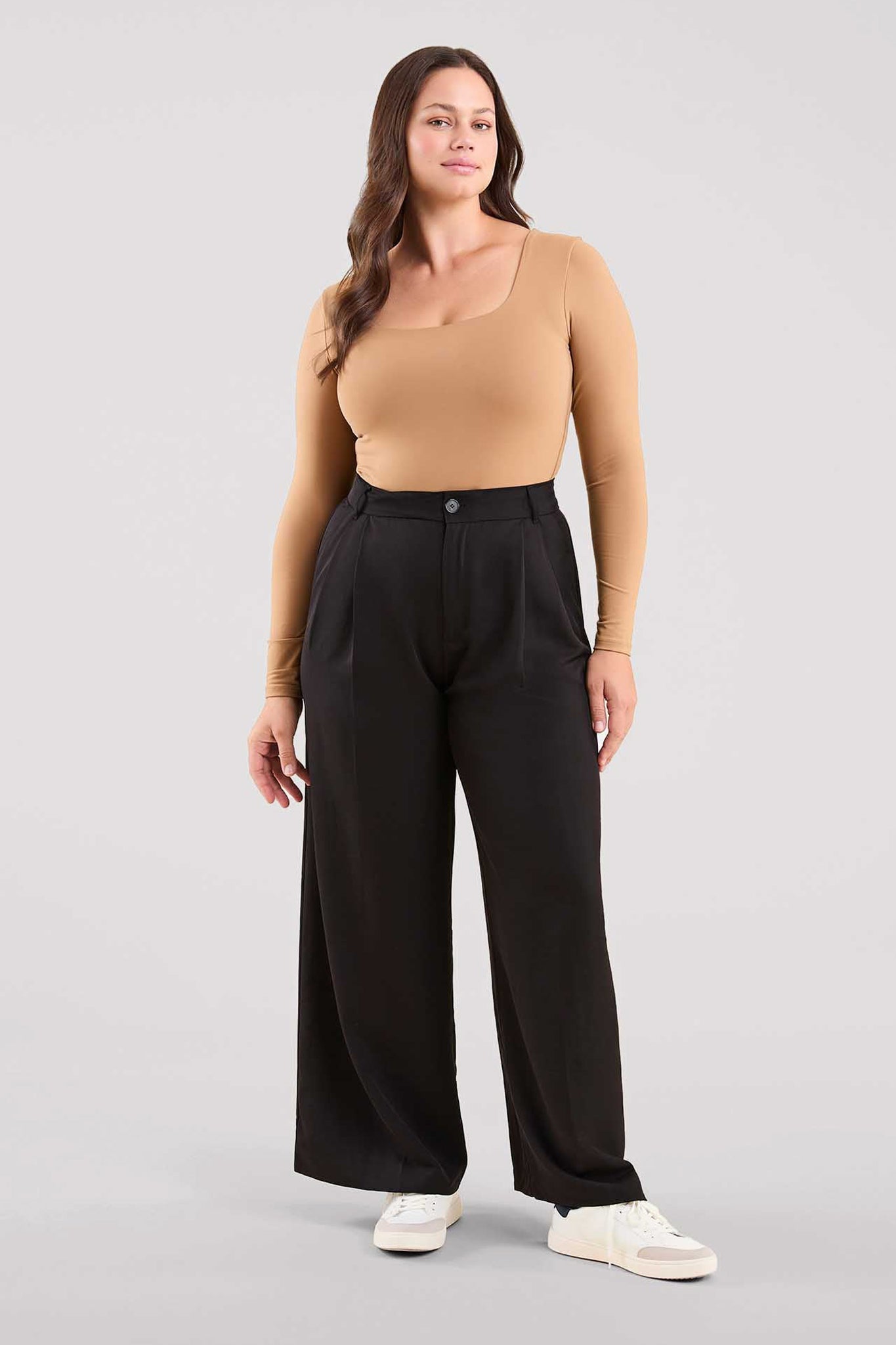 Long Sleeve Square Neck Bodysuit